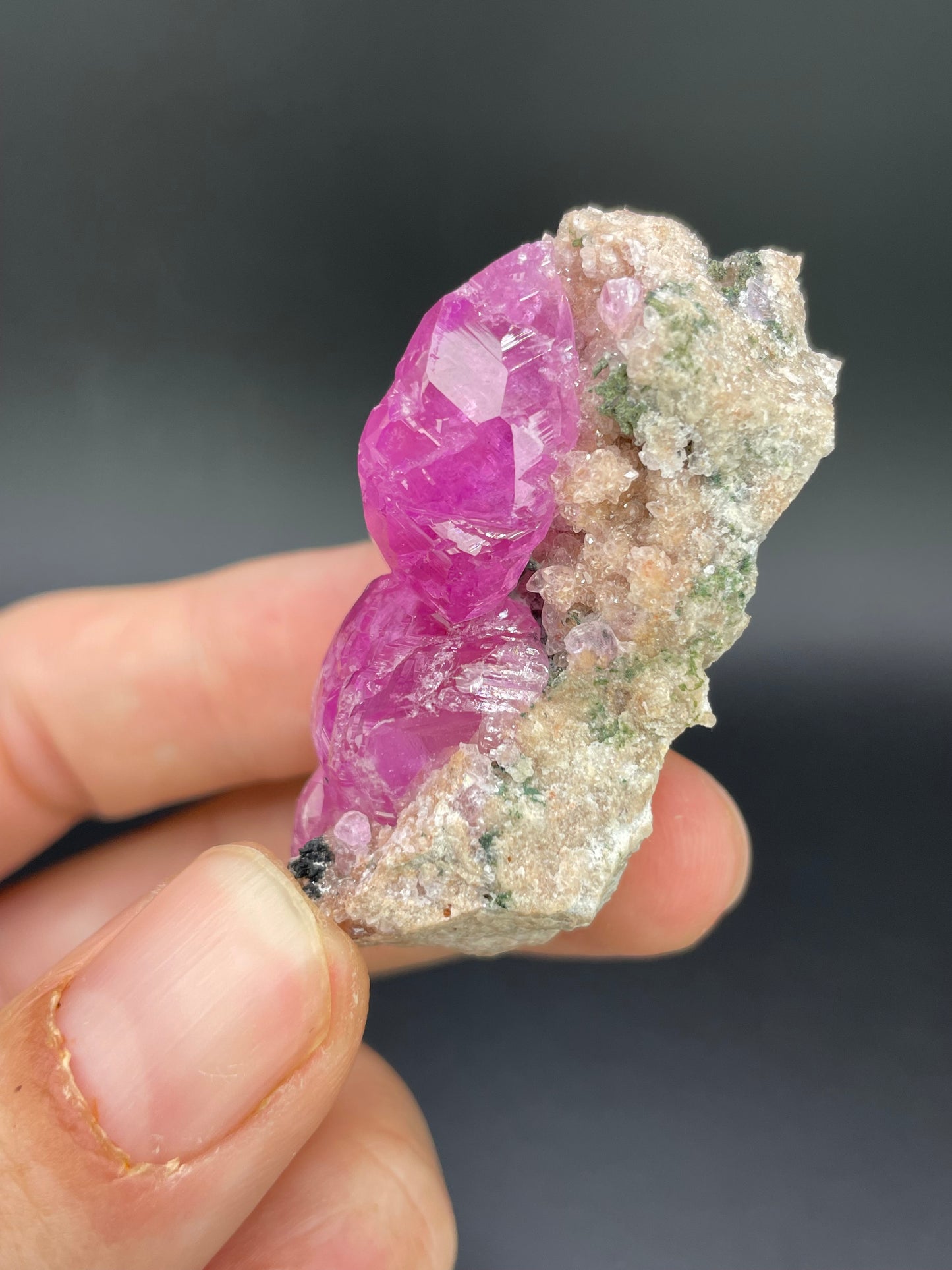 Cobaltoan Calcite with Kolwezite, Kolwezi, Lualaba Province, Democratic Republic of Congo