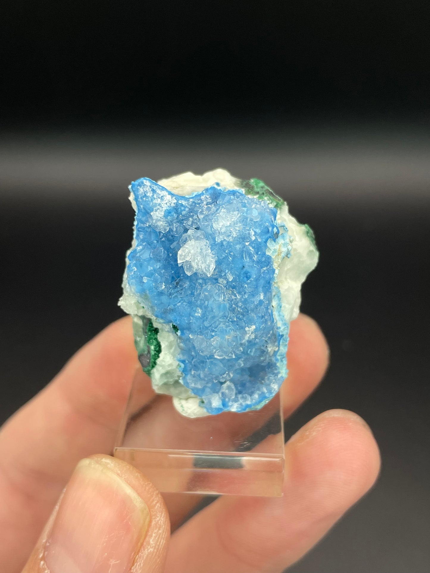 Shattuckite in Quartz, Kunene Region, Namibia
