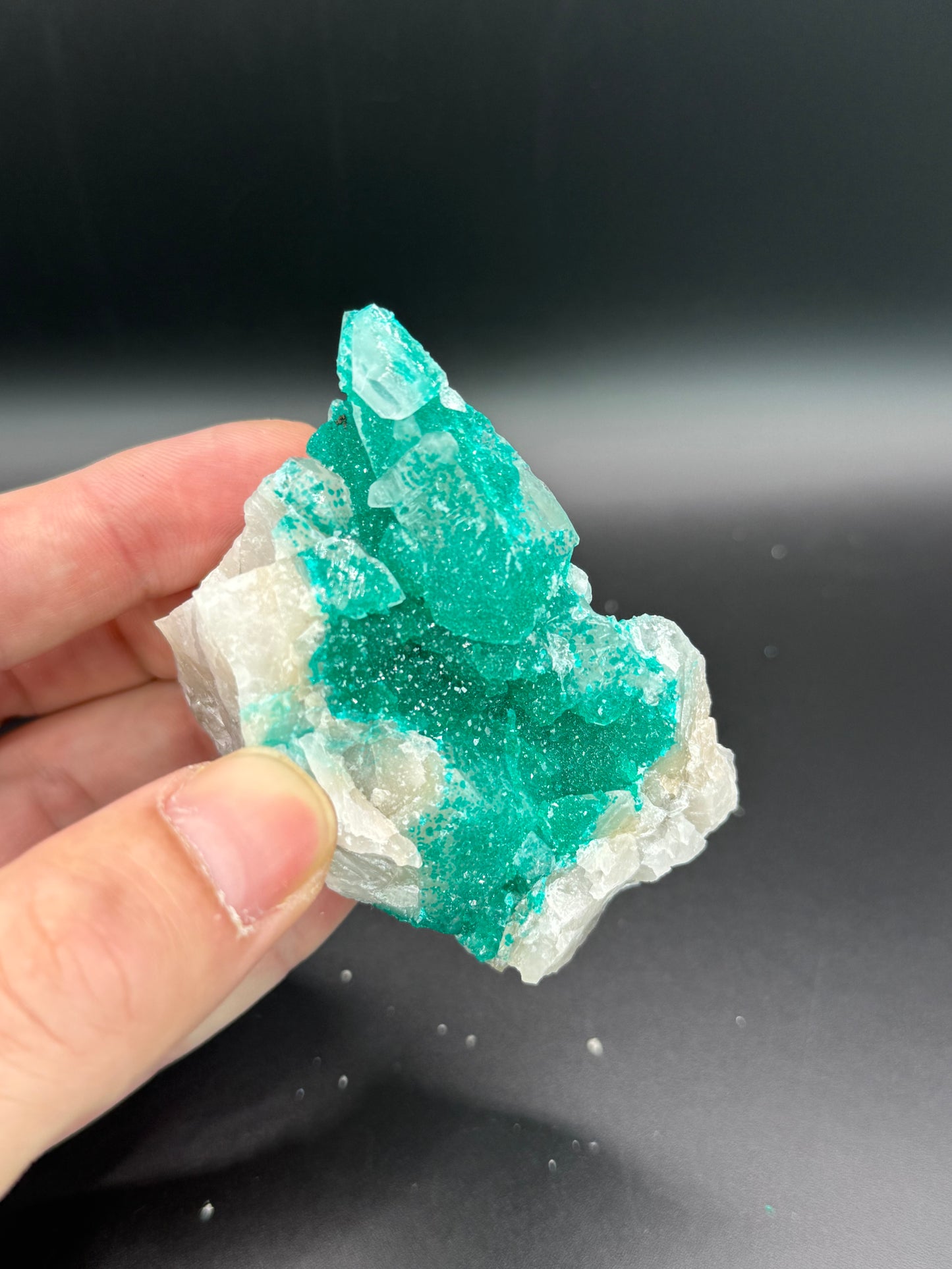 Dioptase and Quartz, Kunene Region, Namibia