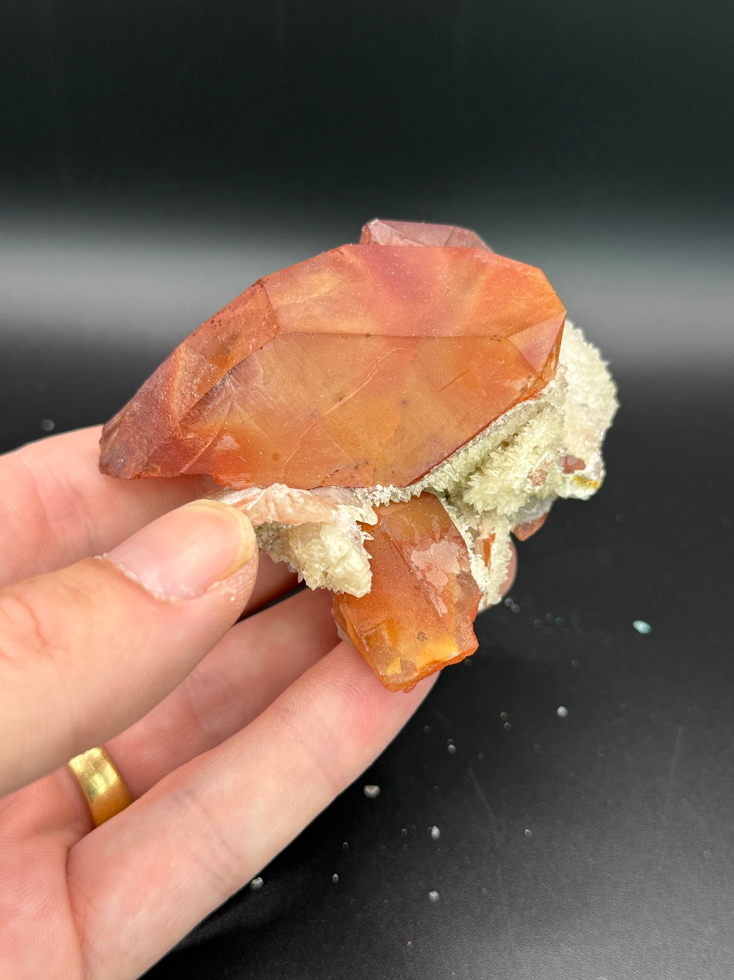 Iron Stain Quartz and Calcite, Kunene Region, Namibia
