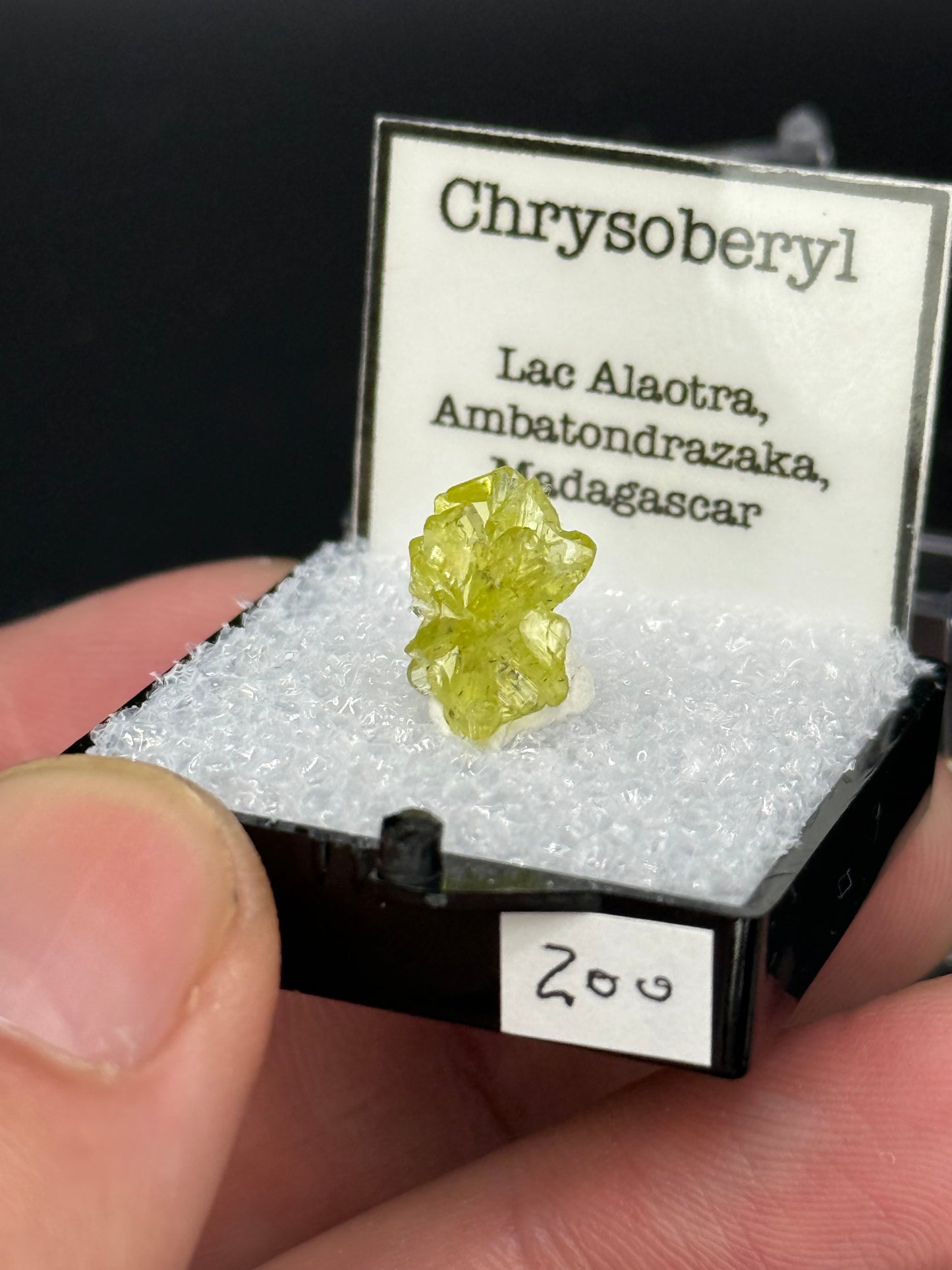 Chrysoberyl, Lac Alaotra, Ambatondrazaka, Madagascar