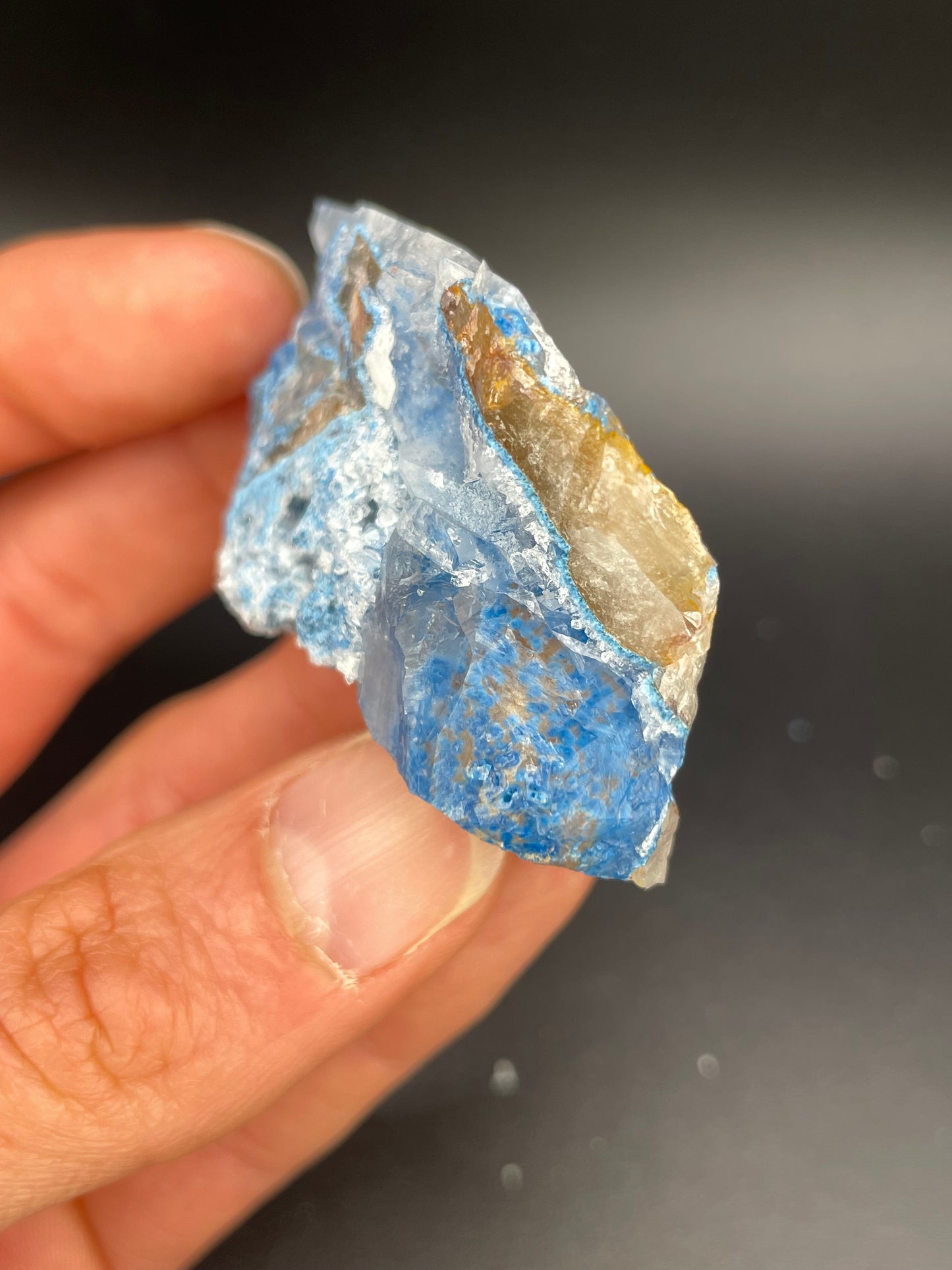 Shattuckite in Quartz, Kunene Region, Namibia