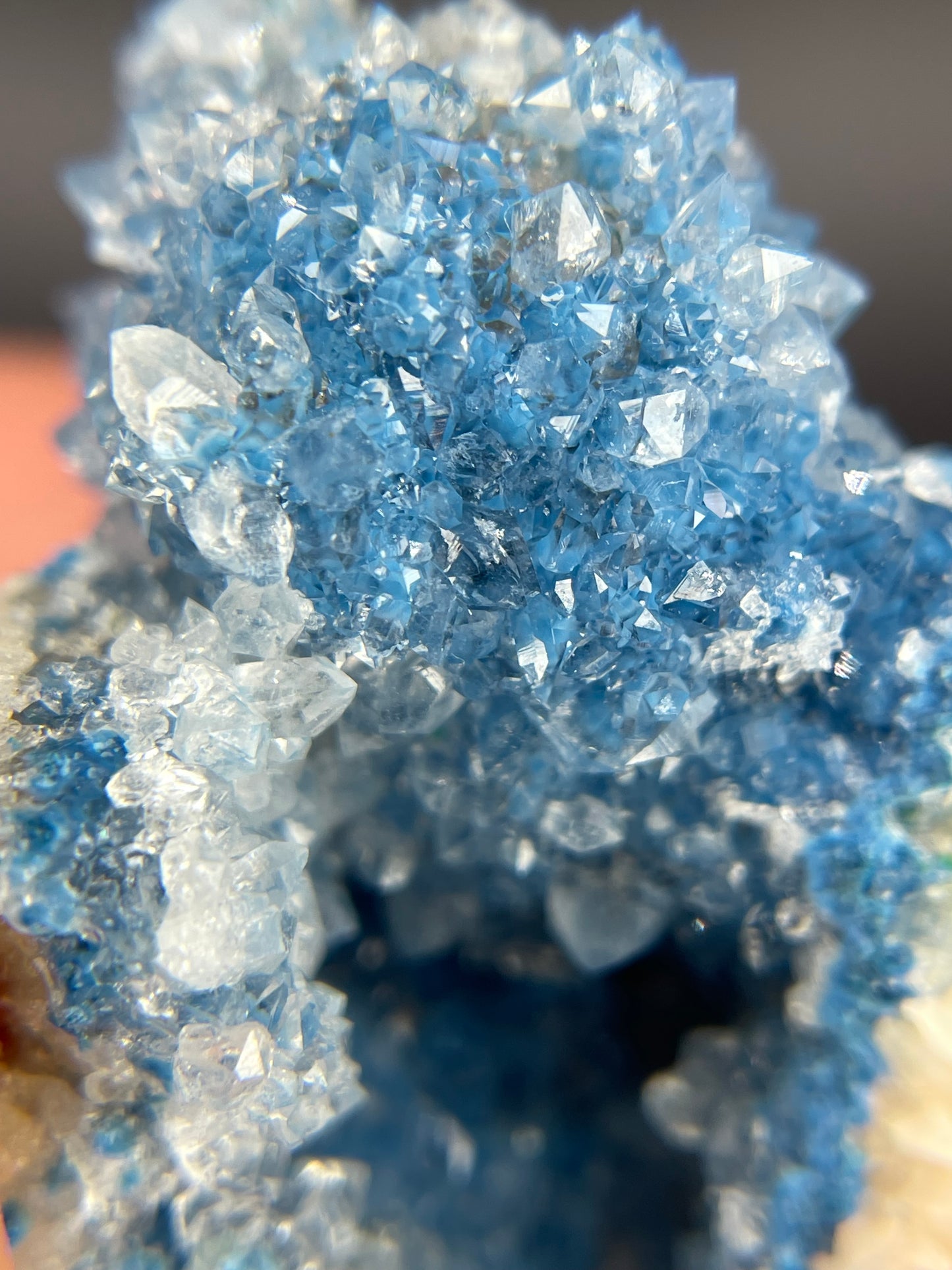 Shattuckite in Quartz, Kunene Region, Namibia