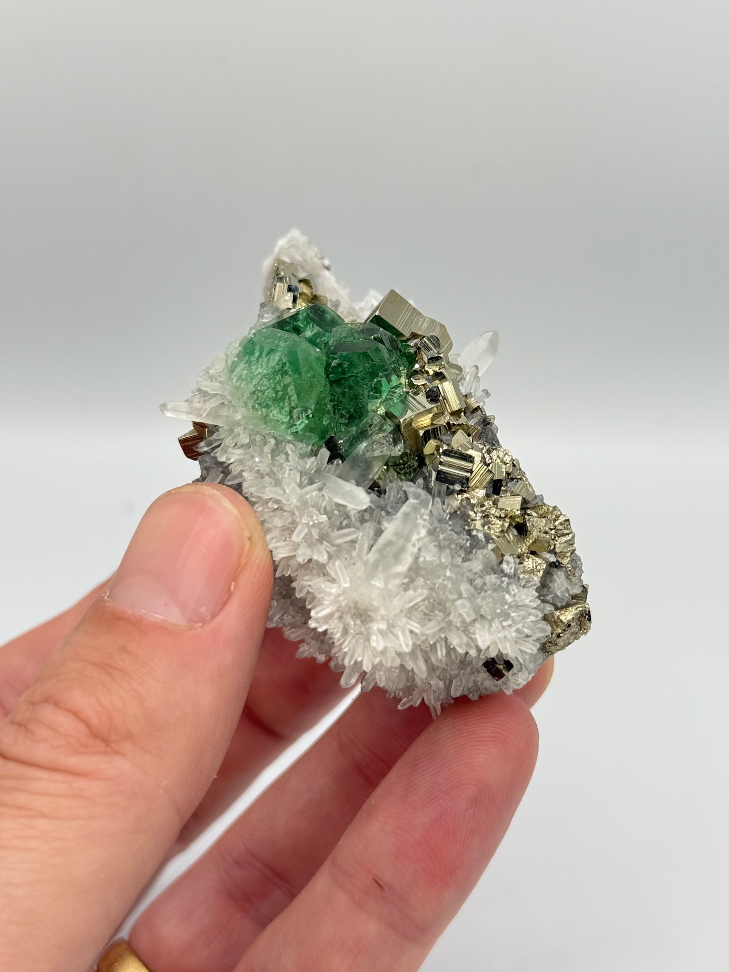 Fluorite, Milpo mine, Atacocha, Pasco Prov., Peru