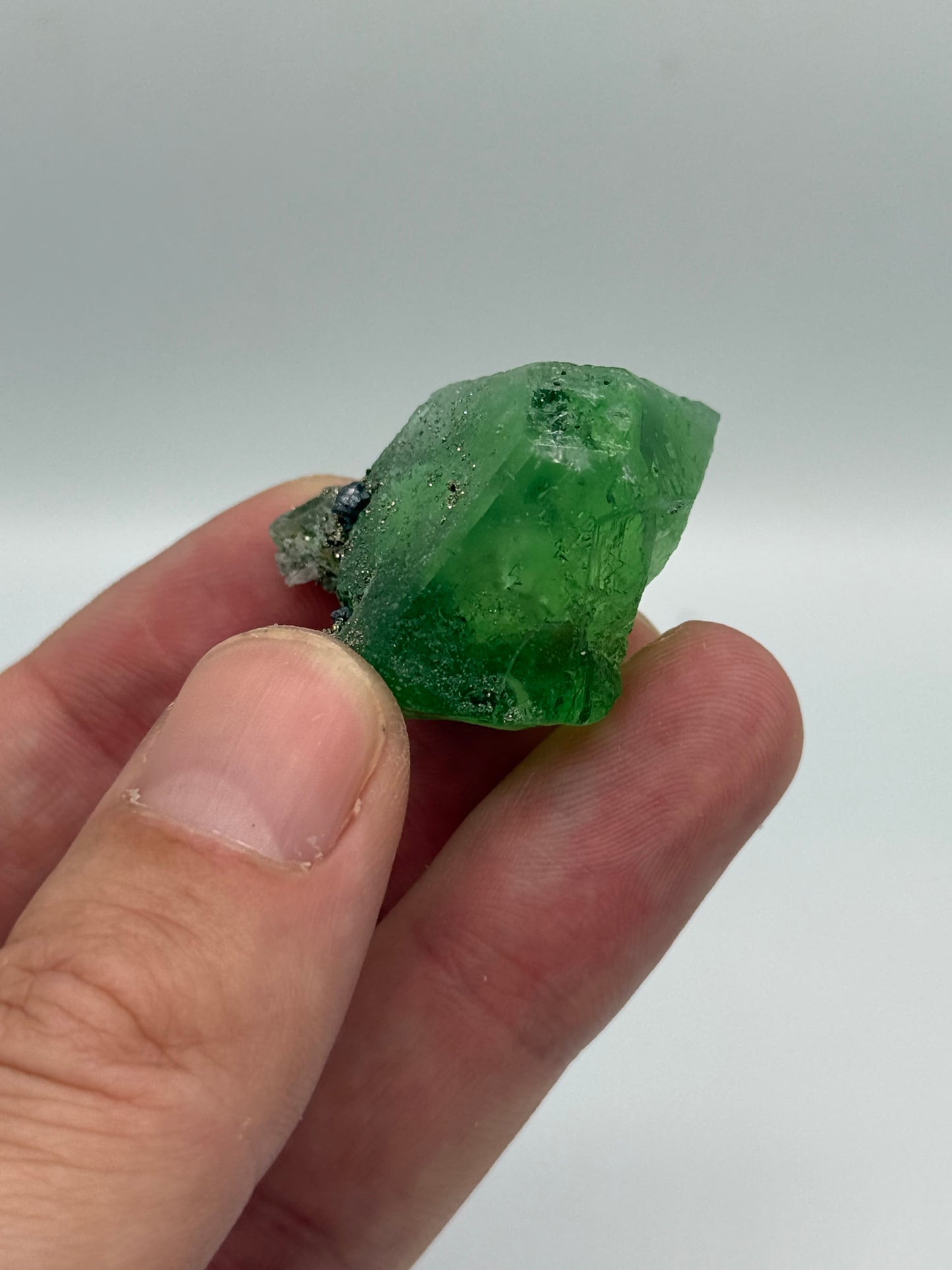 Fluorite, Milpo mine, Atacocha, Pasco Prov., Peru