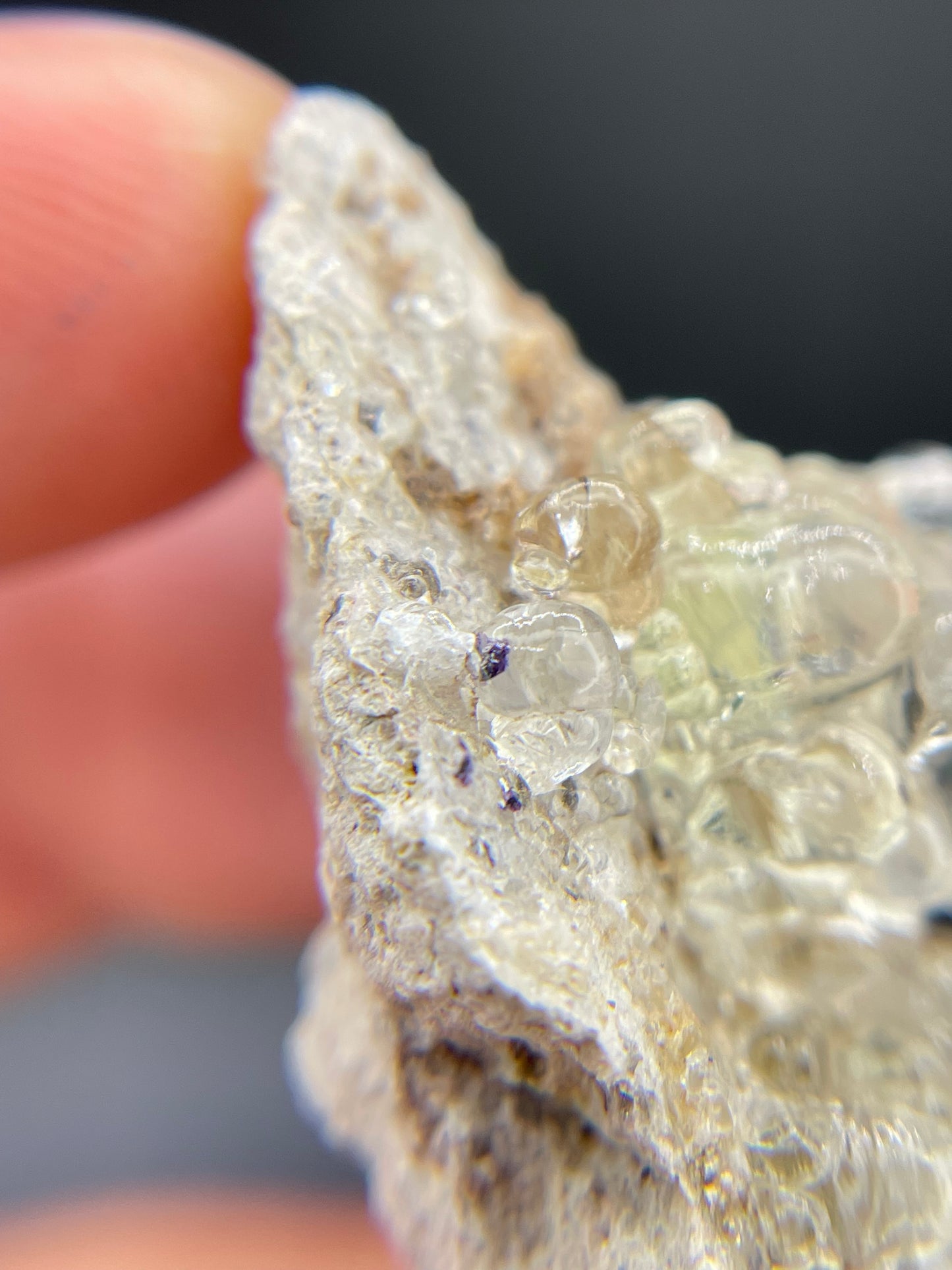 Hyalite Opal with Fluorite Inclusions, Guanajuato, Mexico