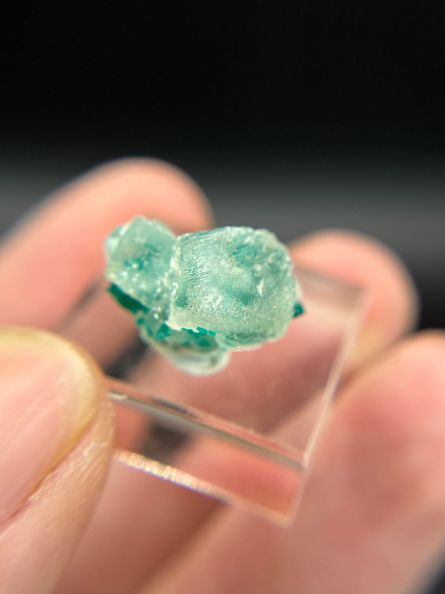 Dioptase and Calcite, Kunene Region, Namibia