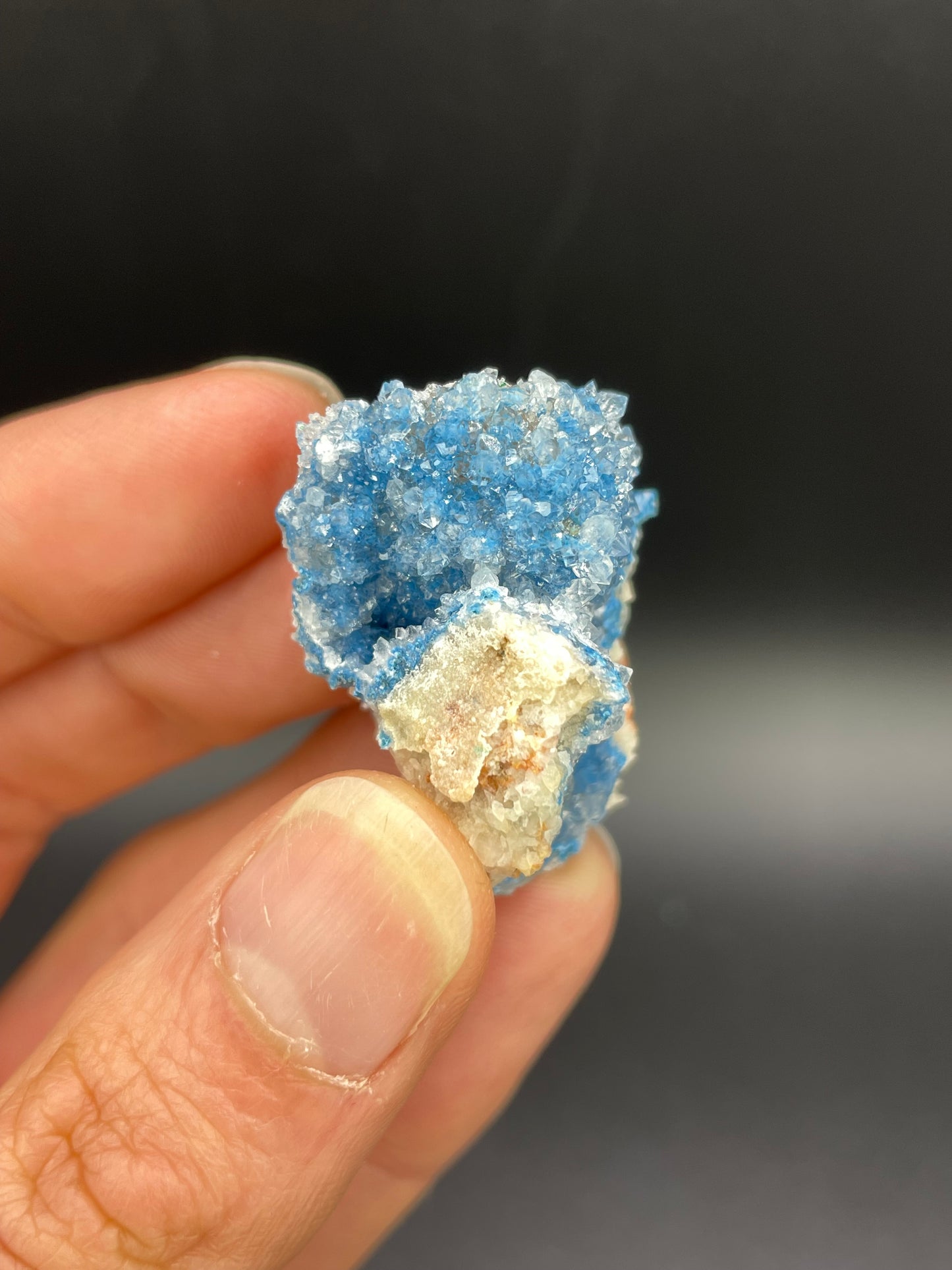 Shattuckite in Quartz, Kunene Region, Namibia