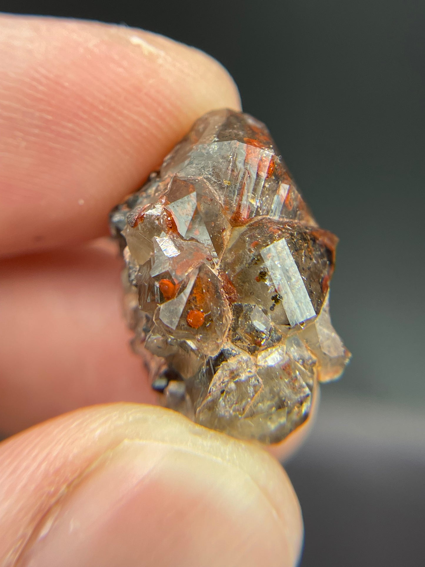 Hematite in Quartz from Dniester River area, Moldova