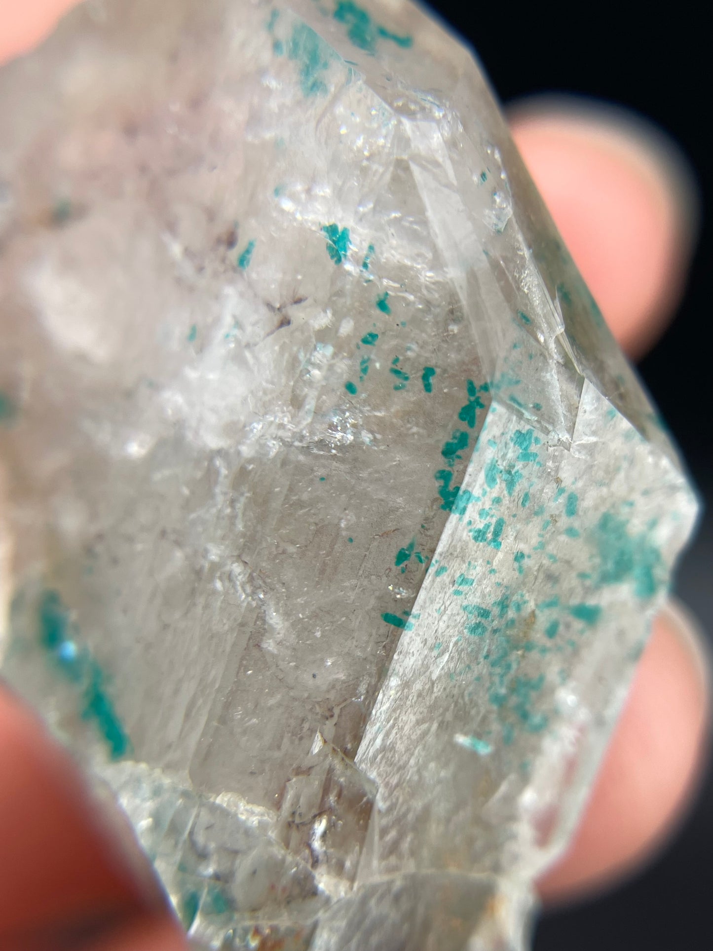Dioptase and Quartz, Kunene Region, Namibia