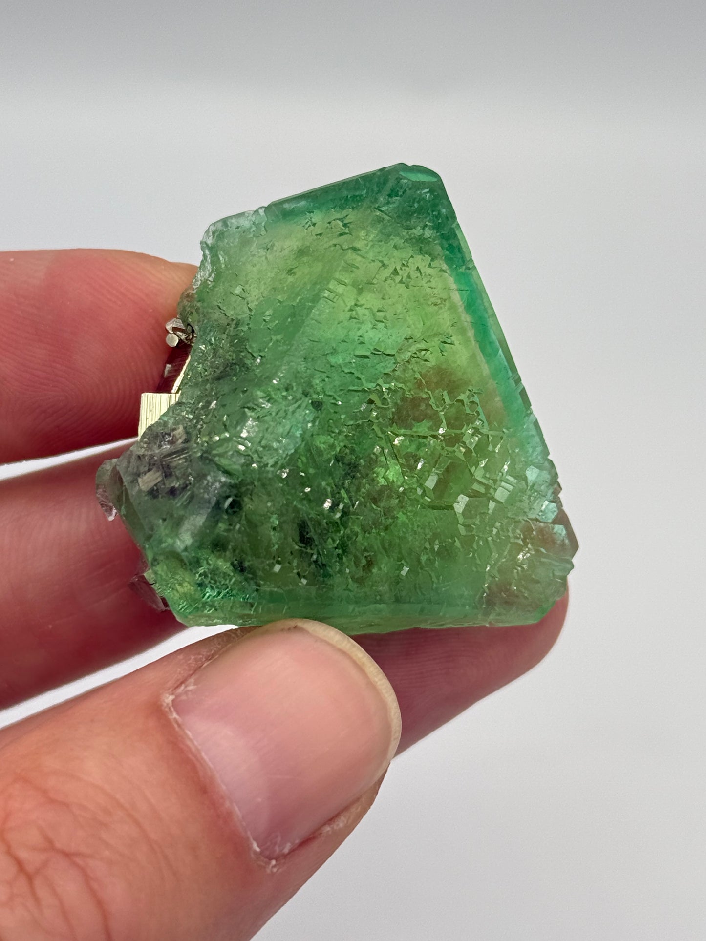 Fluorite, Milpo mine, Atacocha, Pasco Prov., Peru