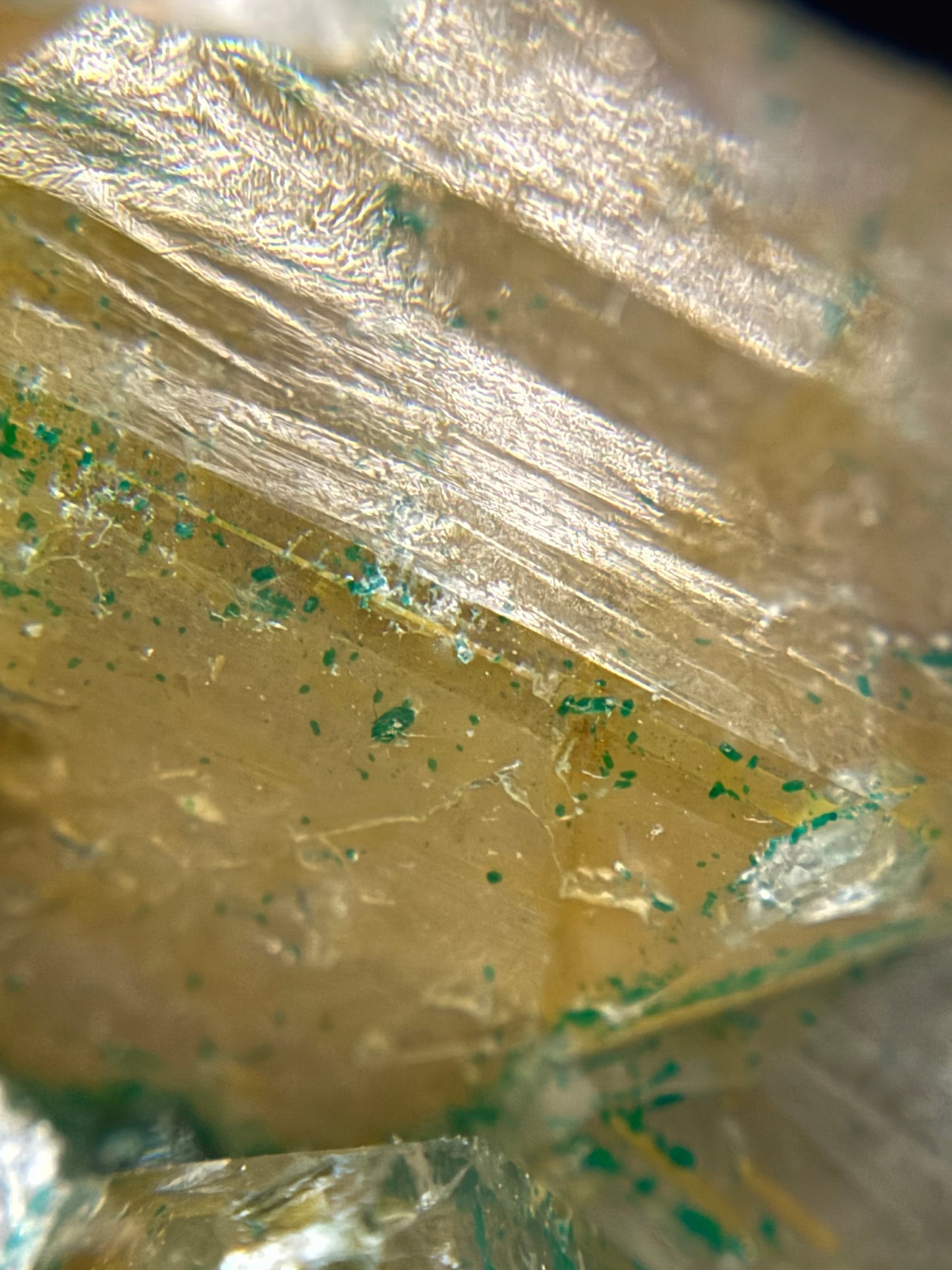 Dioptase in Quartz, Kunene Region, Namibia