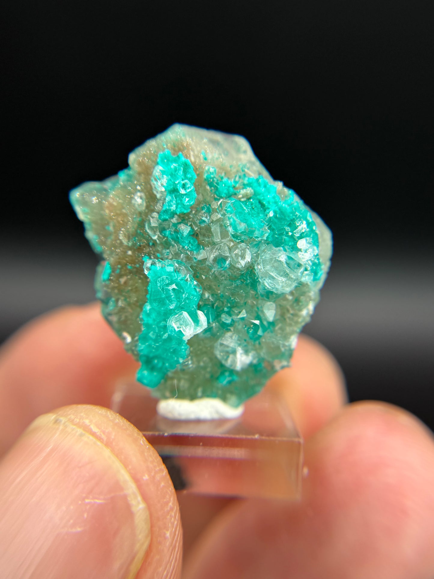 Dioptase and Quartz, Kunene Region, Namibia