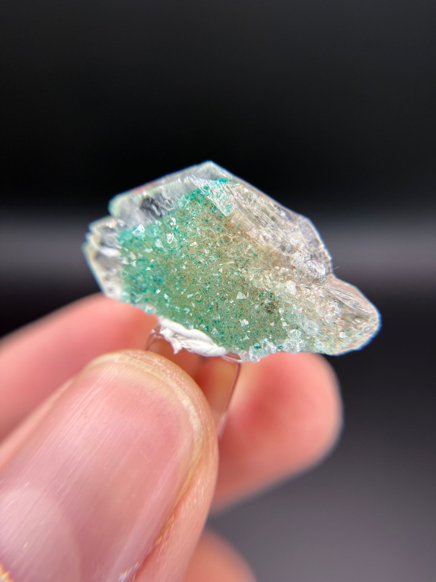 Dioptase and Quartz, Kunene Region, Namibia