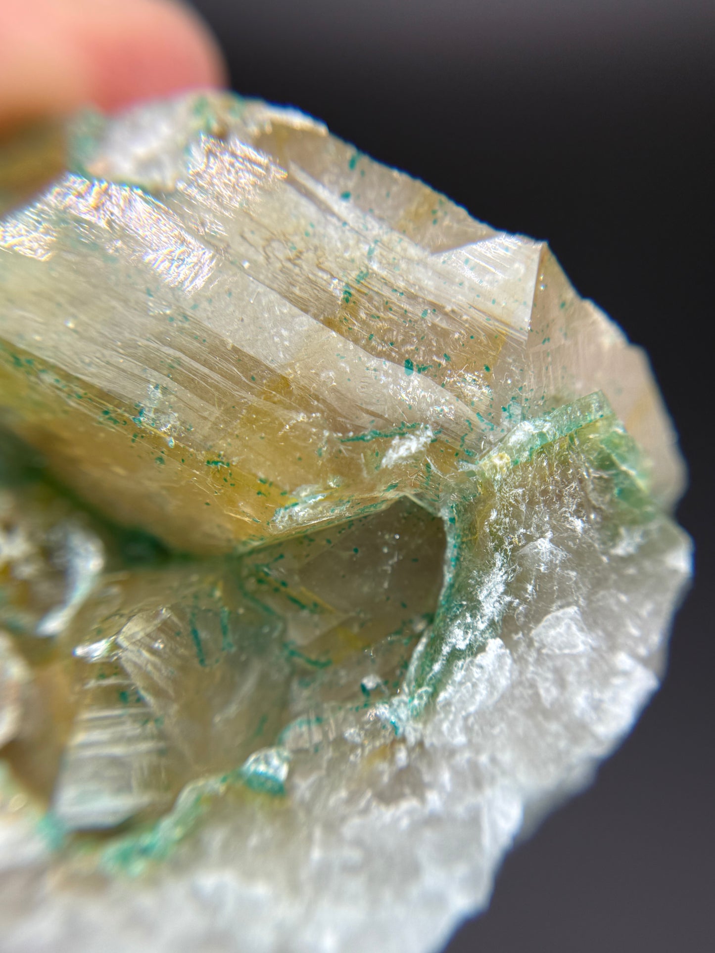 Dioptase in Quartz, Kunene Region, Namibia