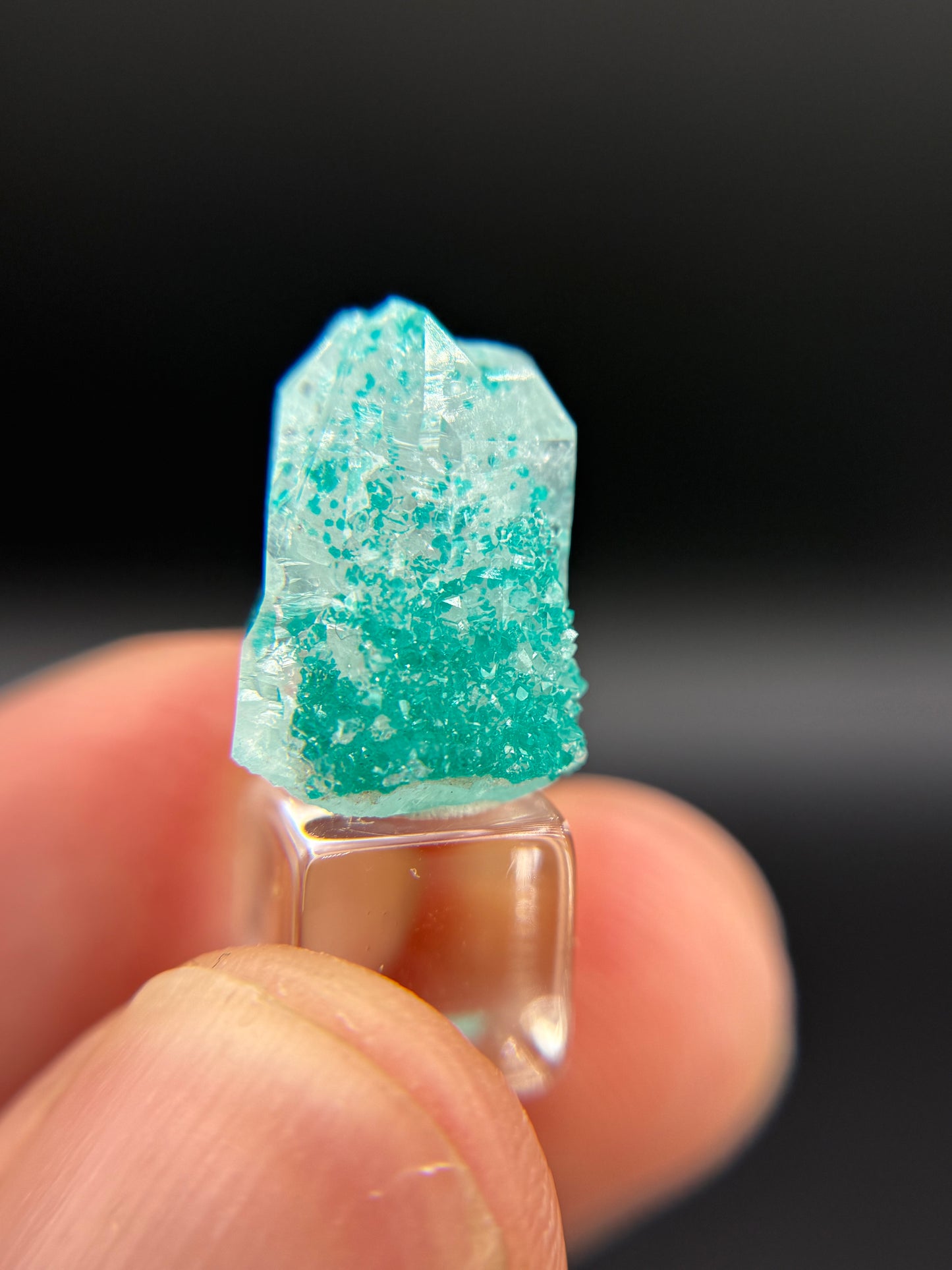 Dioptase and Quartz, Kunene Region, Namibia