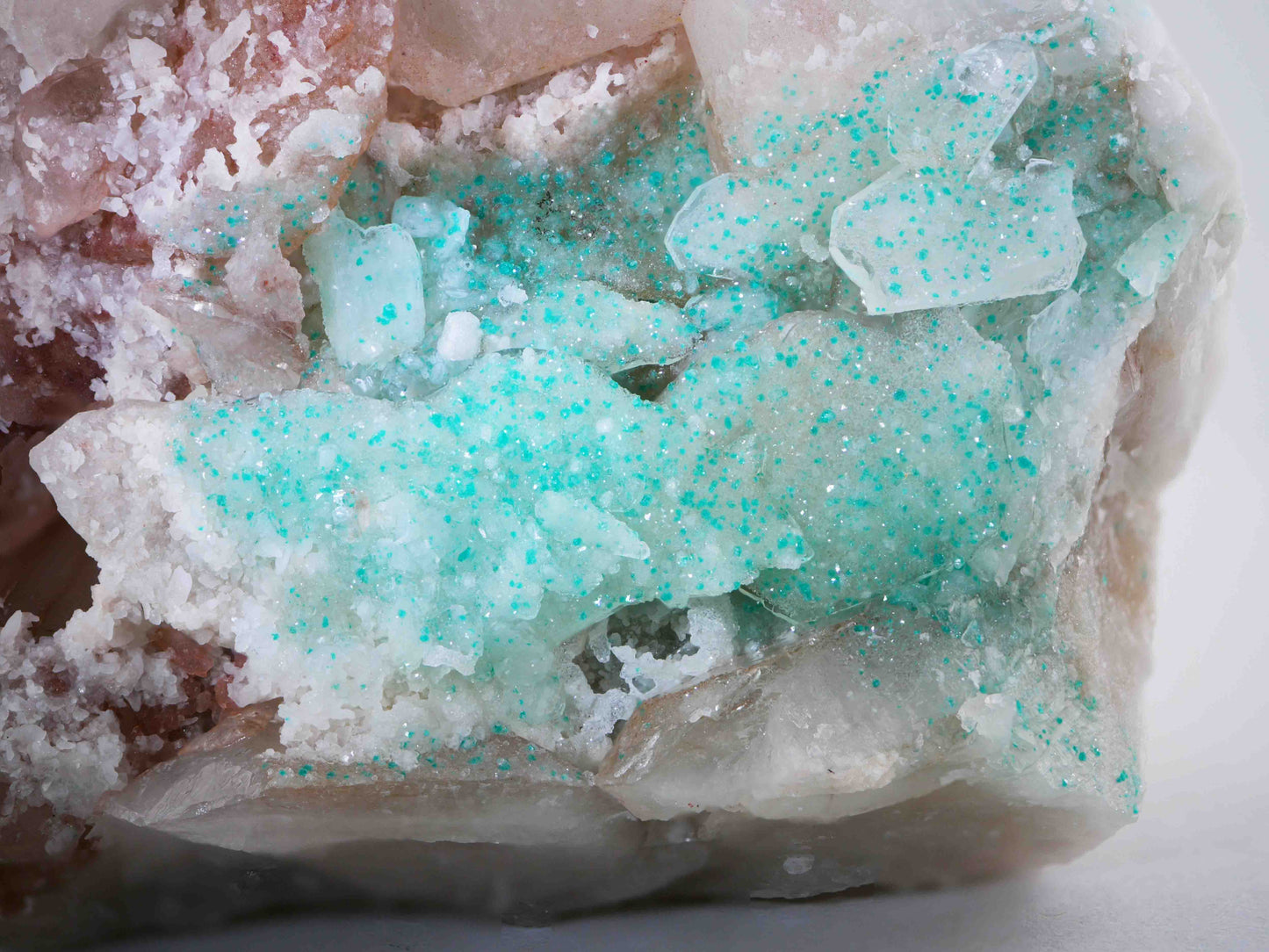 Dioptase in Quartz, Kunene Region, Namibia