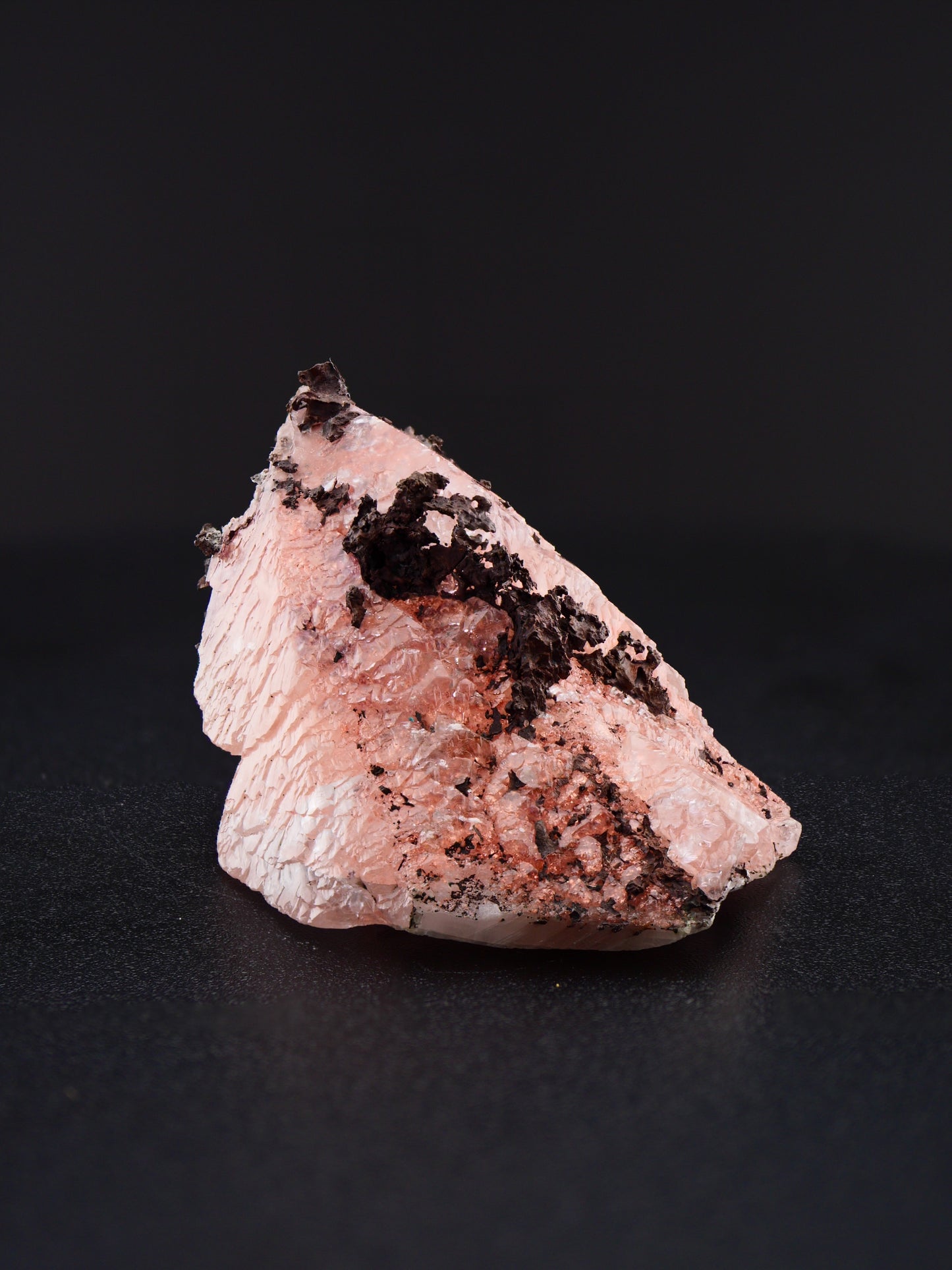 Copper in Calcite, Quincy Mine No. 6, Houghton County, Michigan