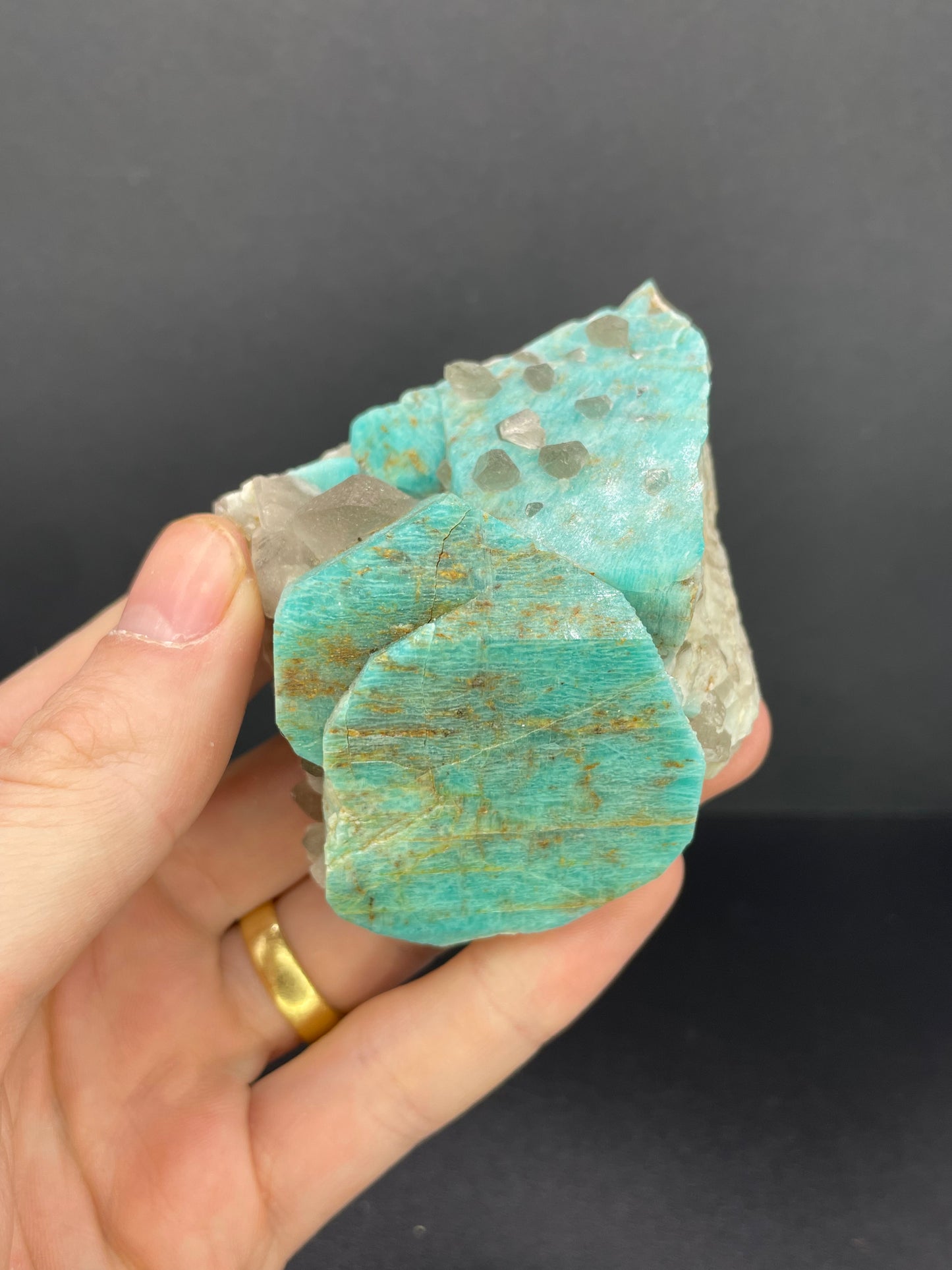 Amazonite with Quartz, Ethiopia