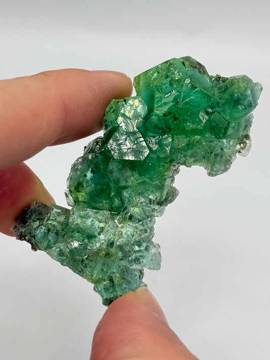 Fluorite, Milpo mine, Atacocha, Pasco Prov., Peru