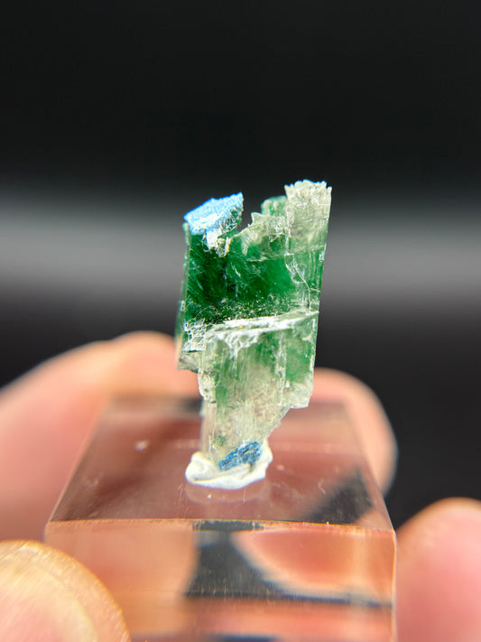 Malachite, Shattuckite and Calcite, Kunene Region, Namibia