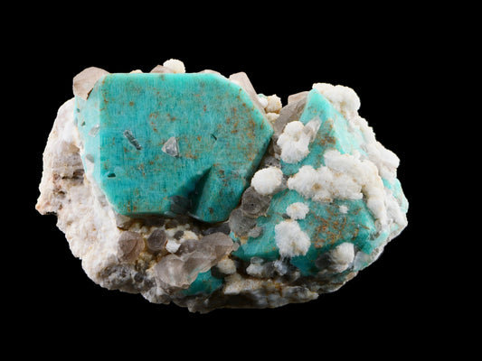 Amazonite, Smoky Quartz and Cleavelandite, Konso, Sidamo-Borana Province, Ethiopia