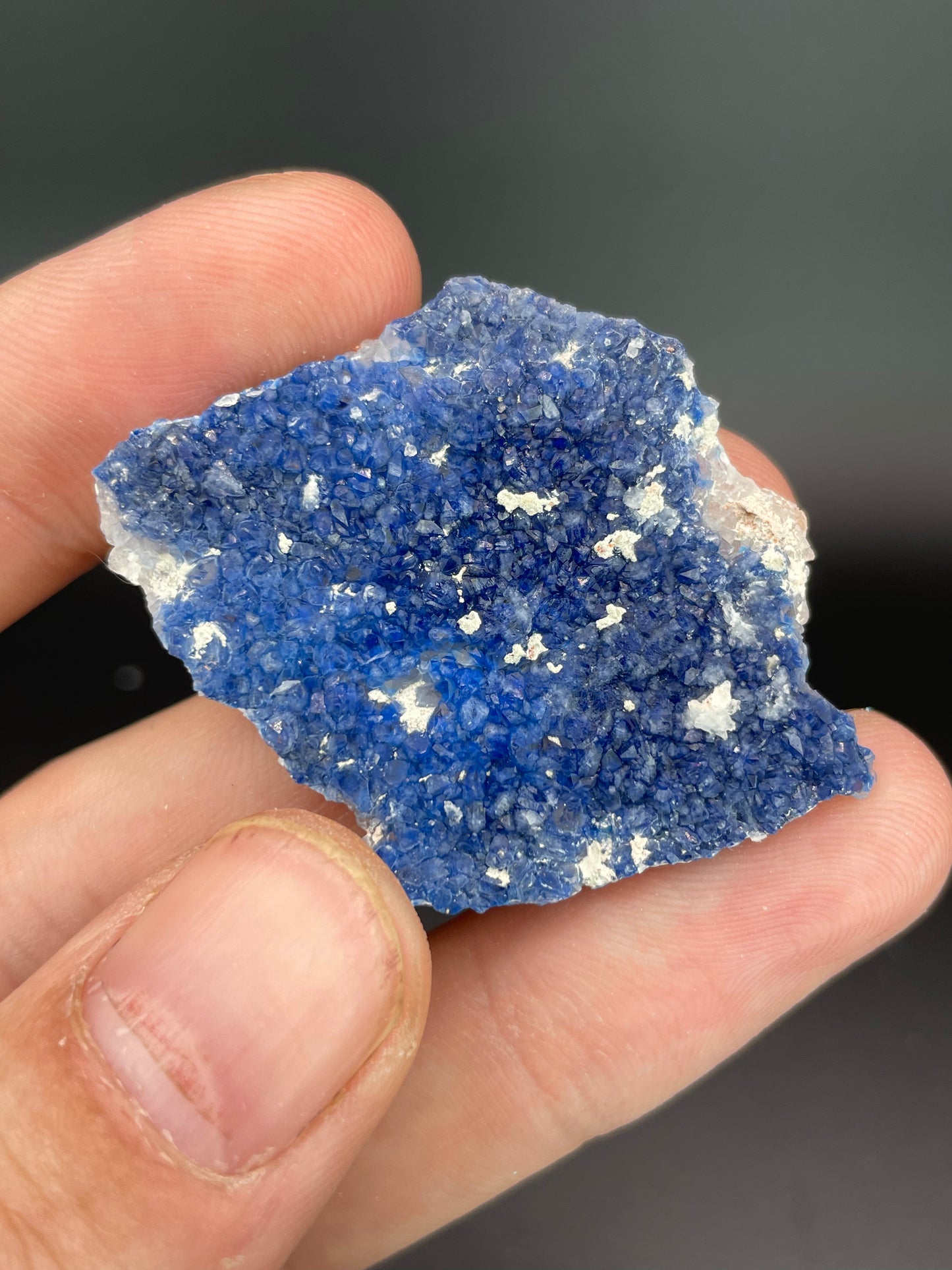 Shattuckite, Quartz 992 Level, Milpillas Mine, Cuitaca, Sonora, Mexico