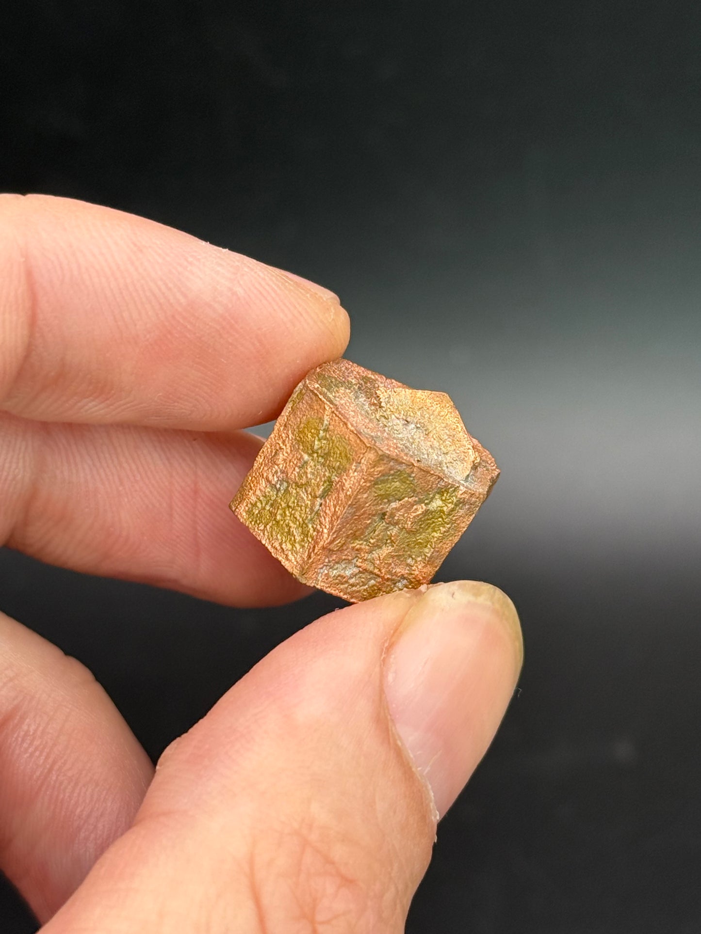 Copper pseudomorph Aragonite, Corocoro, La Paz, Bolivia