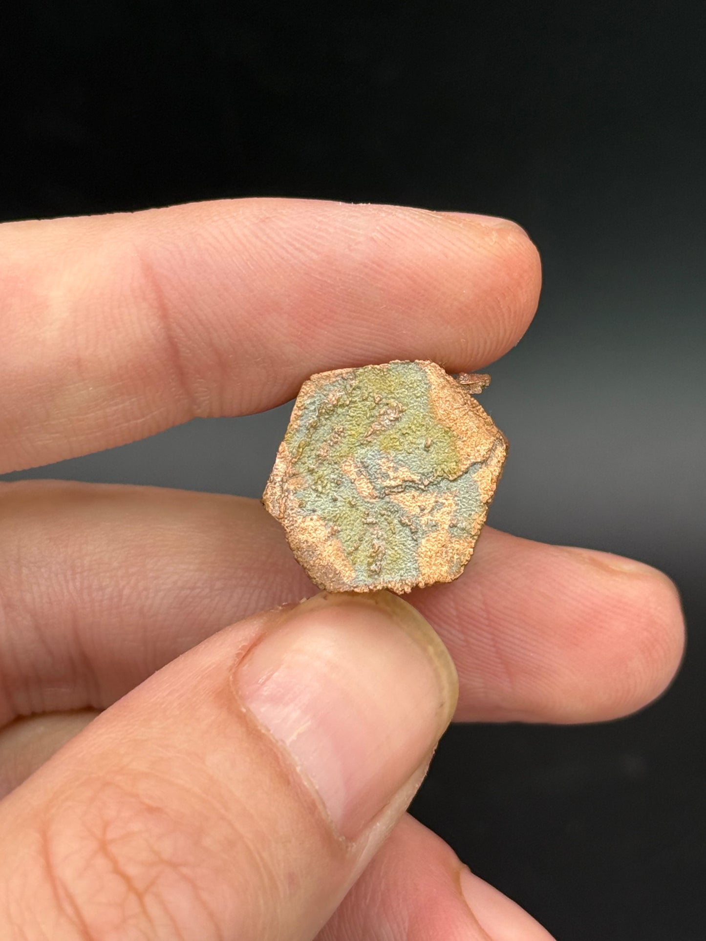 Copper pseudomorph Aragonite, Corocoro, La Paz, Bolivia
