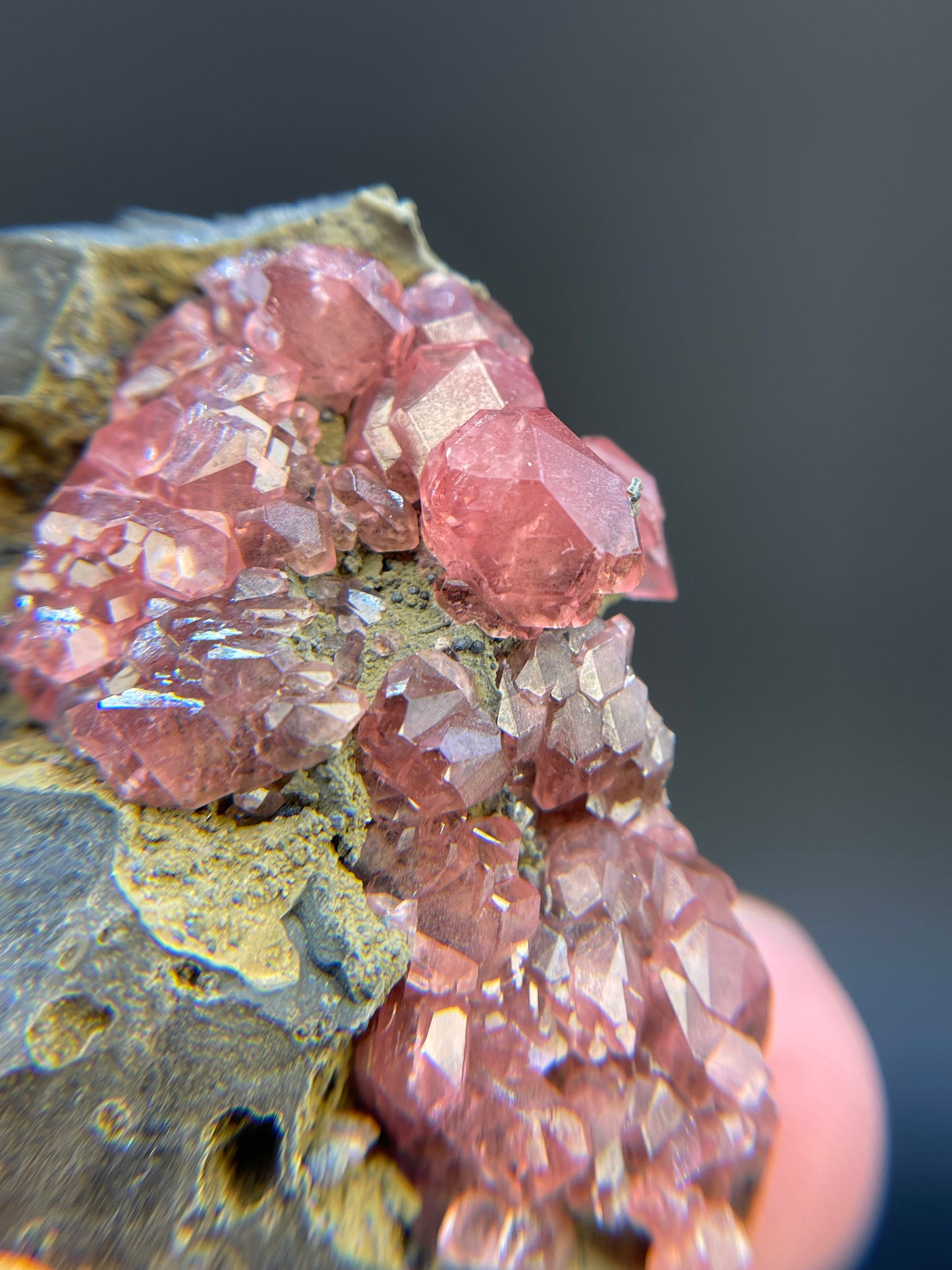 Rhodochrosite, 10th Level Silicate Ore Body, Potosi Mine, Santa Eulalia, Chihuahua, Mexico