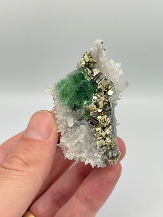 Fluorite, Milpo mine, Atacocha, Pasco Prov., Peru