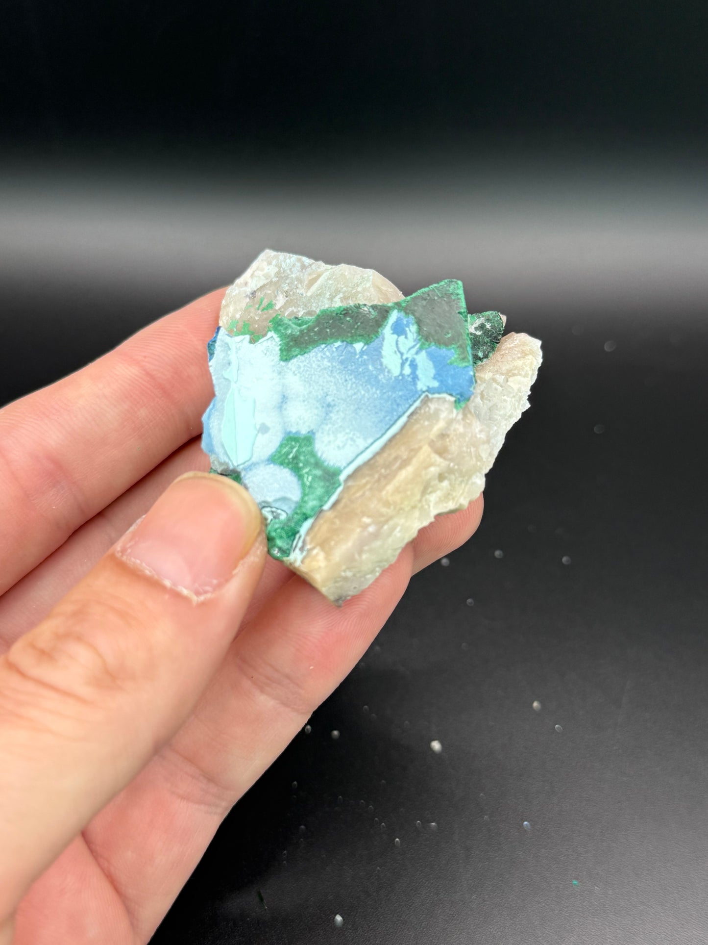 Shattuckite and Malachite Pseudomorph after Baryte, Kunene Region, Namibia
