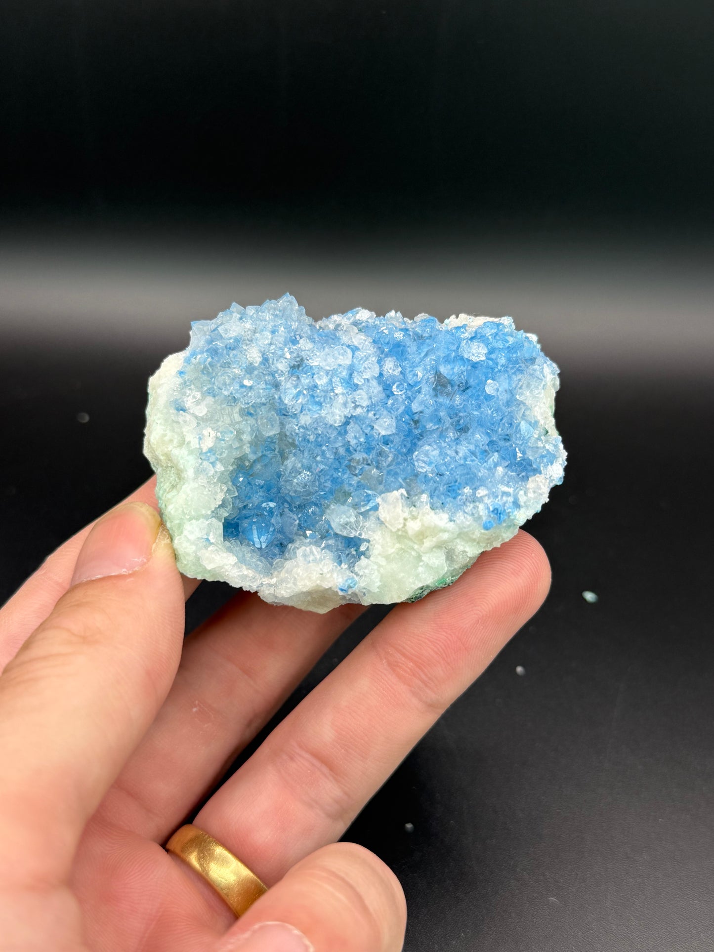 Shattuckite and Quartz, Kunene Region, Namibia