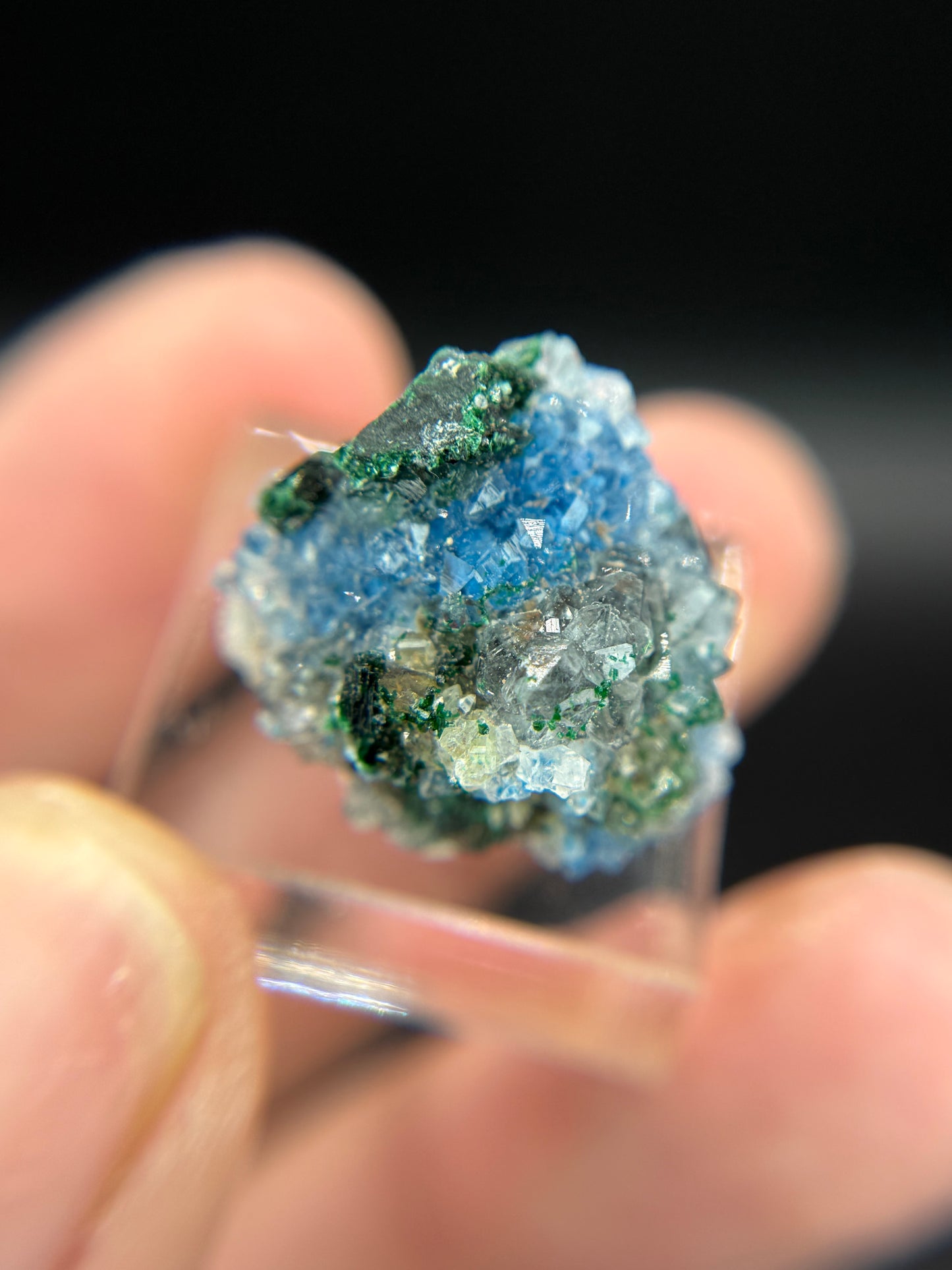 Shattuckite, Malachite and Quartz, Kunene Region, Namibia