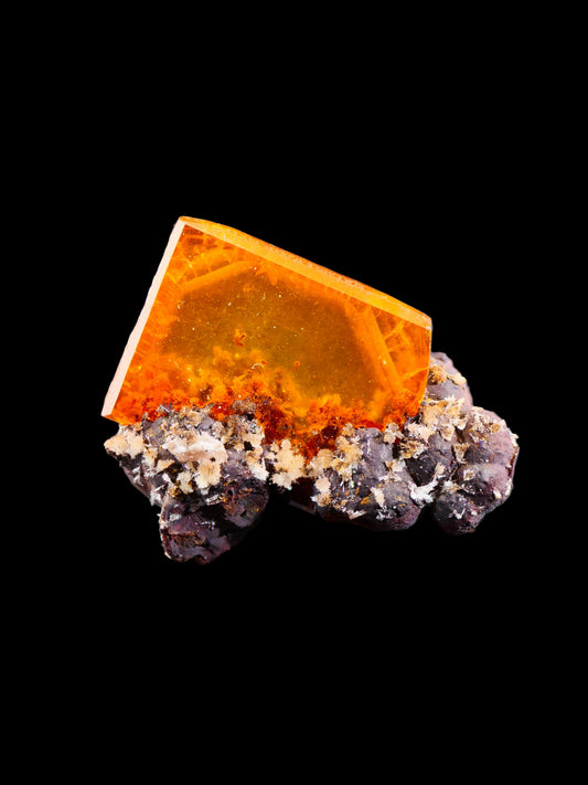 Wulfenite, Erupción Mine, Los Lamentos Mts, Ahumada Mun., Chihuahua, Mexico