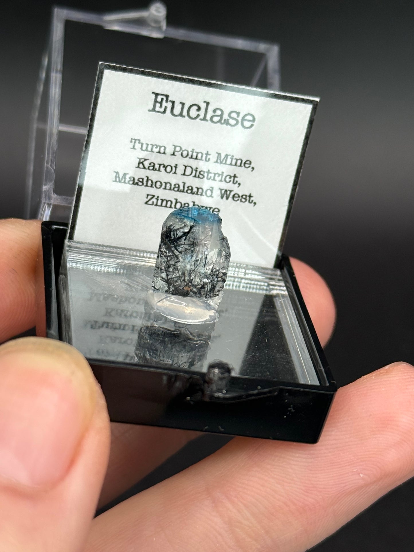 Euclase, Turn Point Mine, Karoi District, Mashonaland West, Zimbabwe