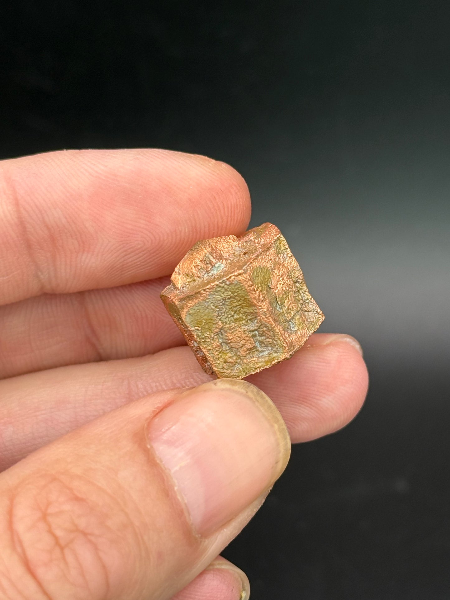 Copper pseudomorph Aragonite, Corocoro, La Paz, Bolivia