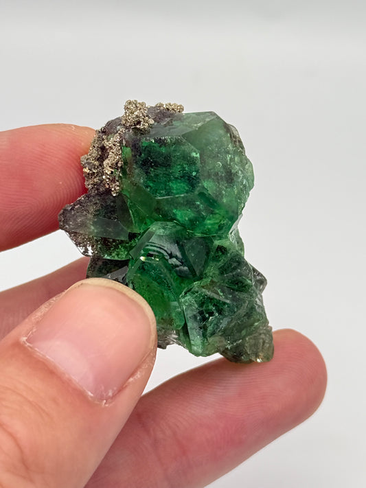 Fluorite, Milpo mine, Atacocha, Pasco Prov., Peru