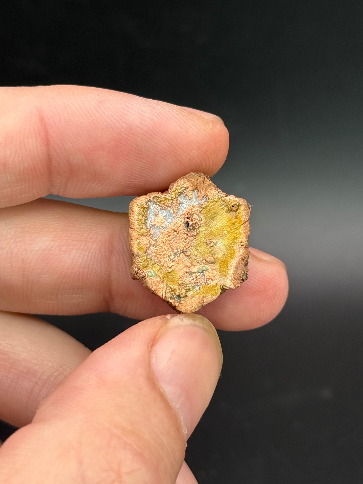Copper pseudomorph Aragonite, Corocoro, La Paz, Bolivia