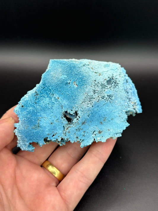 Shattuckite pseudomorph after Calcite, Kunene Region, Namibia