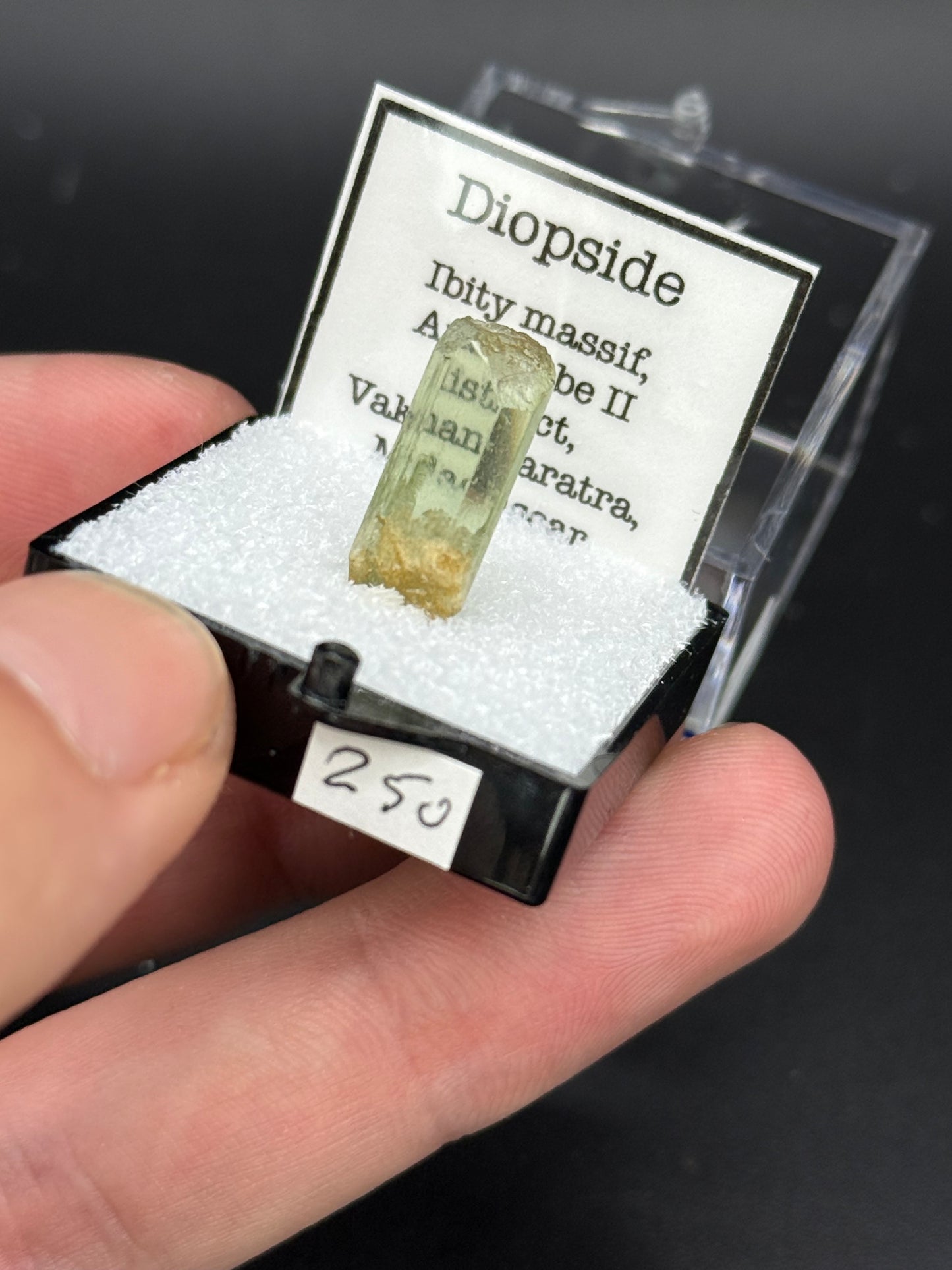 Diopside, Ibity Massif, Antsirabe II district, Vakinankaratra, Madagascar
