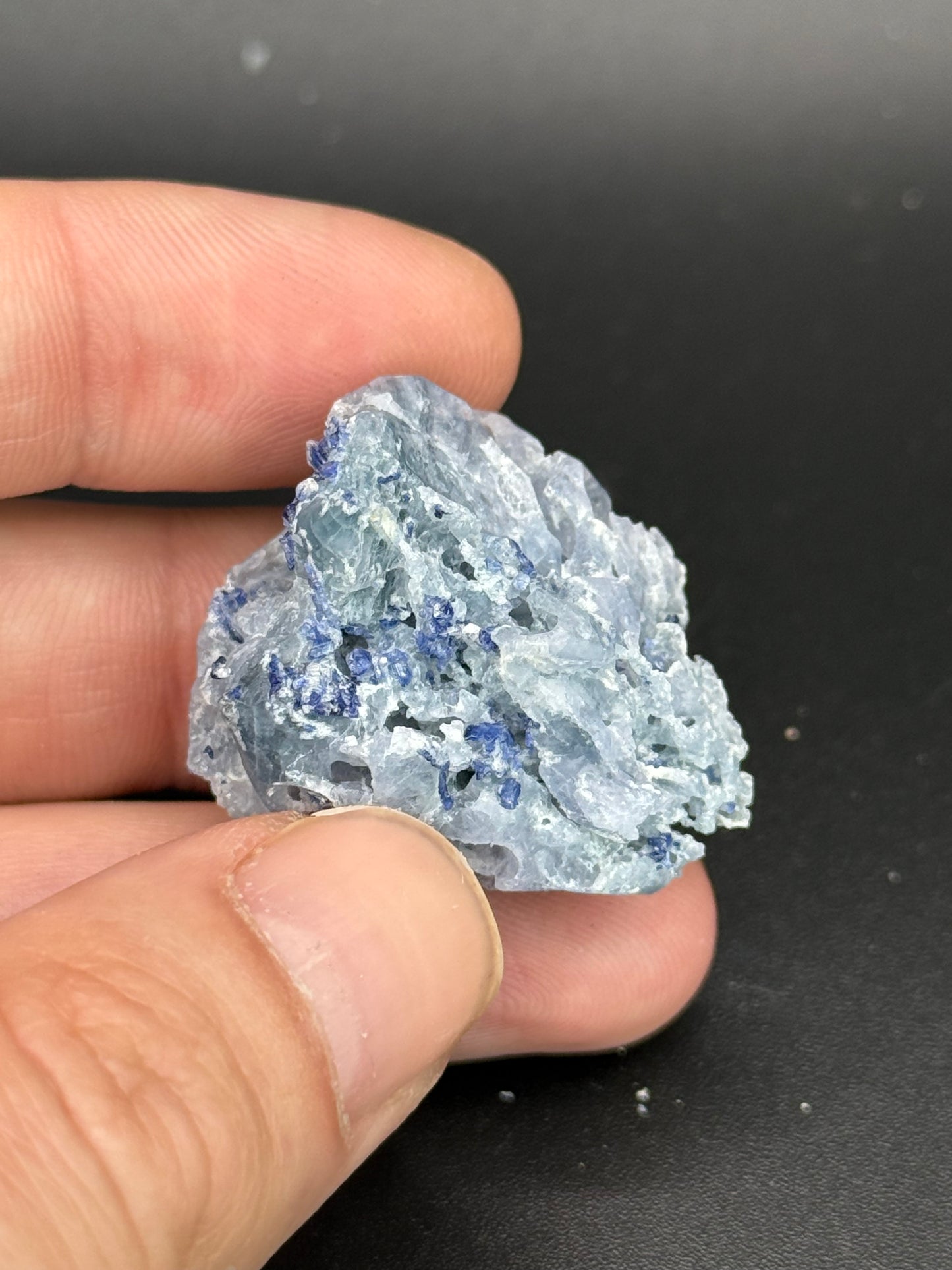 Sapphire on Spinel, Betroka District, Anosy, Madagascar