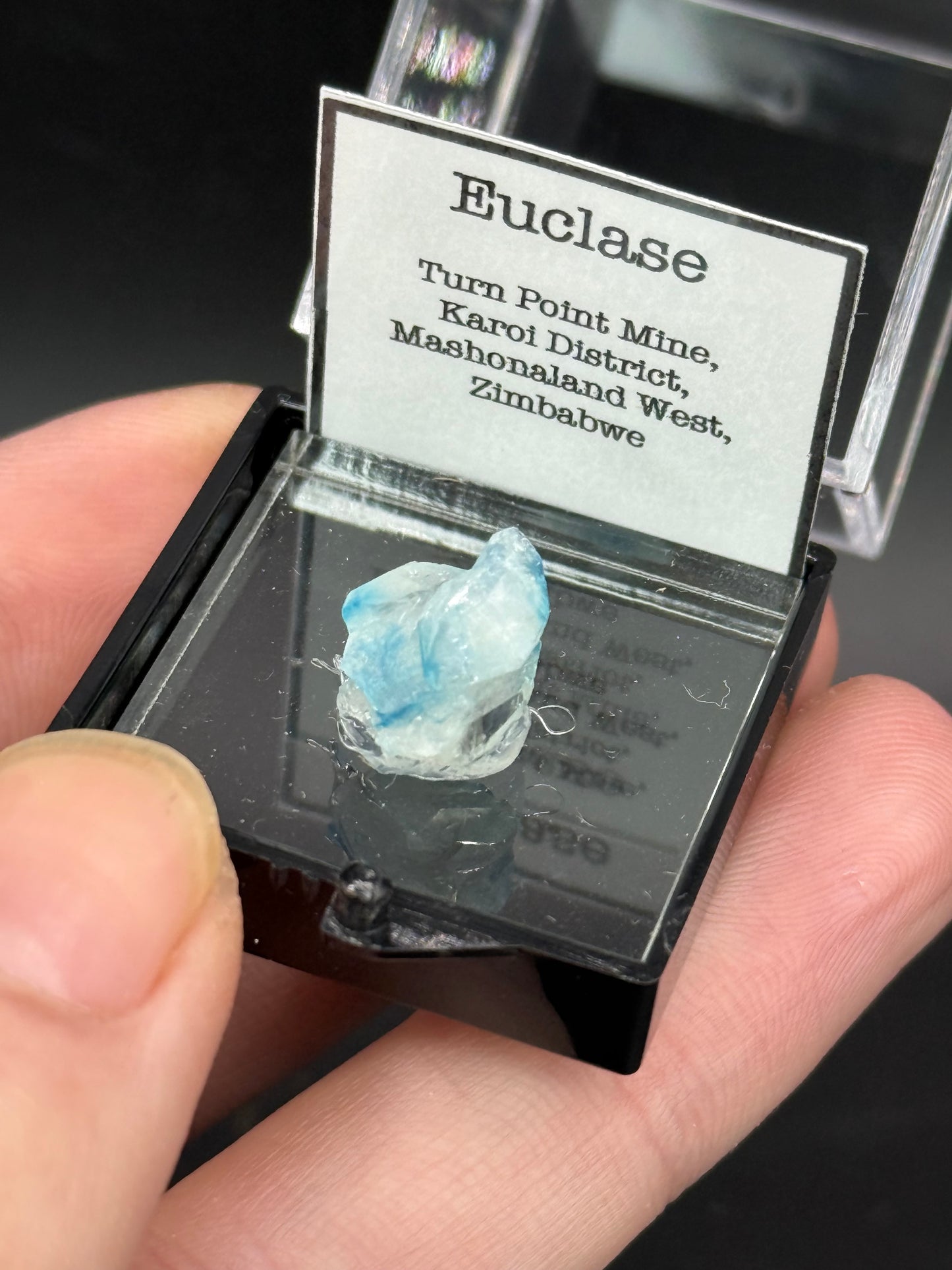 Euclase, Turn Point Mine, Karoi District, Mashonaland West, Zimbabwe