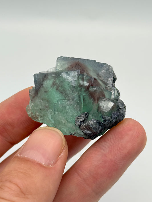 Fluorite, Milpo mine, Atacocha, Pasco Prov., Peru