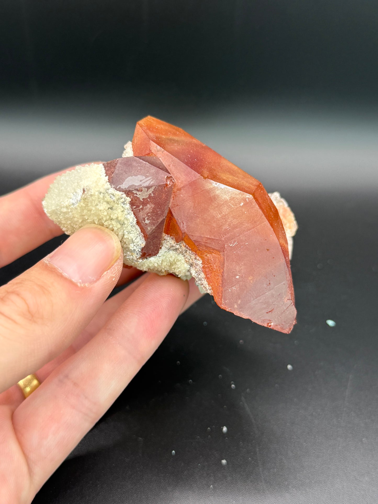 Iron Stain Quartz and Calcite, Kunene Region, Namibia
