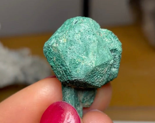Malachite on cuprite