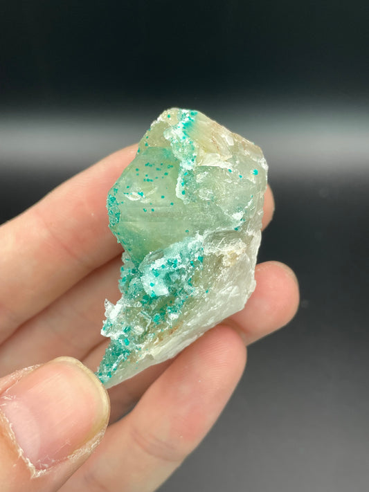 Dioptase and Quartz, Kunene Region, Namibia