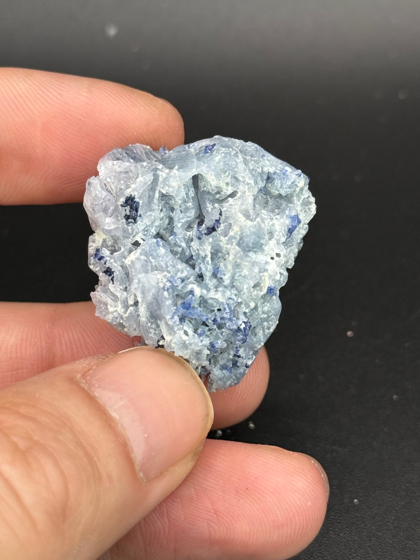 Sapphire on Spinel, Betroka District, Anosy, Madagascar