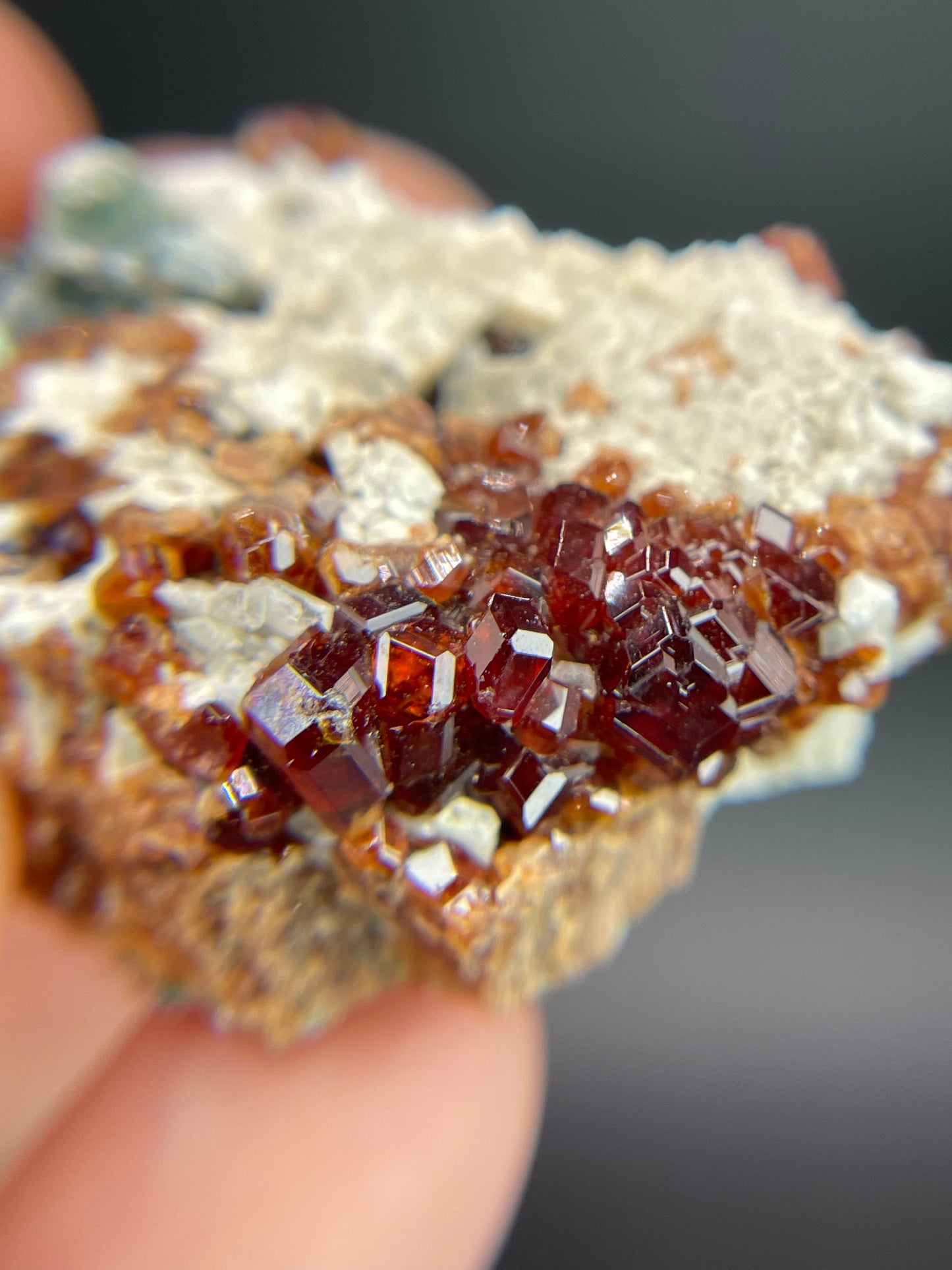 Hessonite garnet, Clinochlore, Valle d'Aosta, Italy