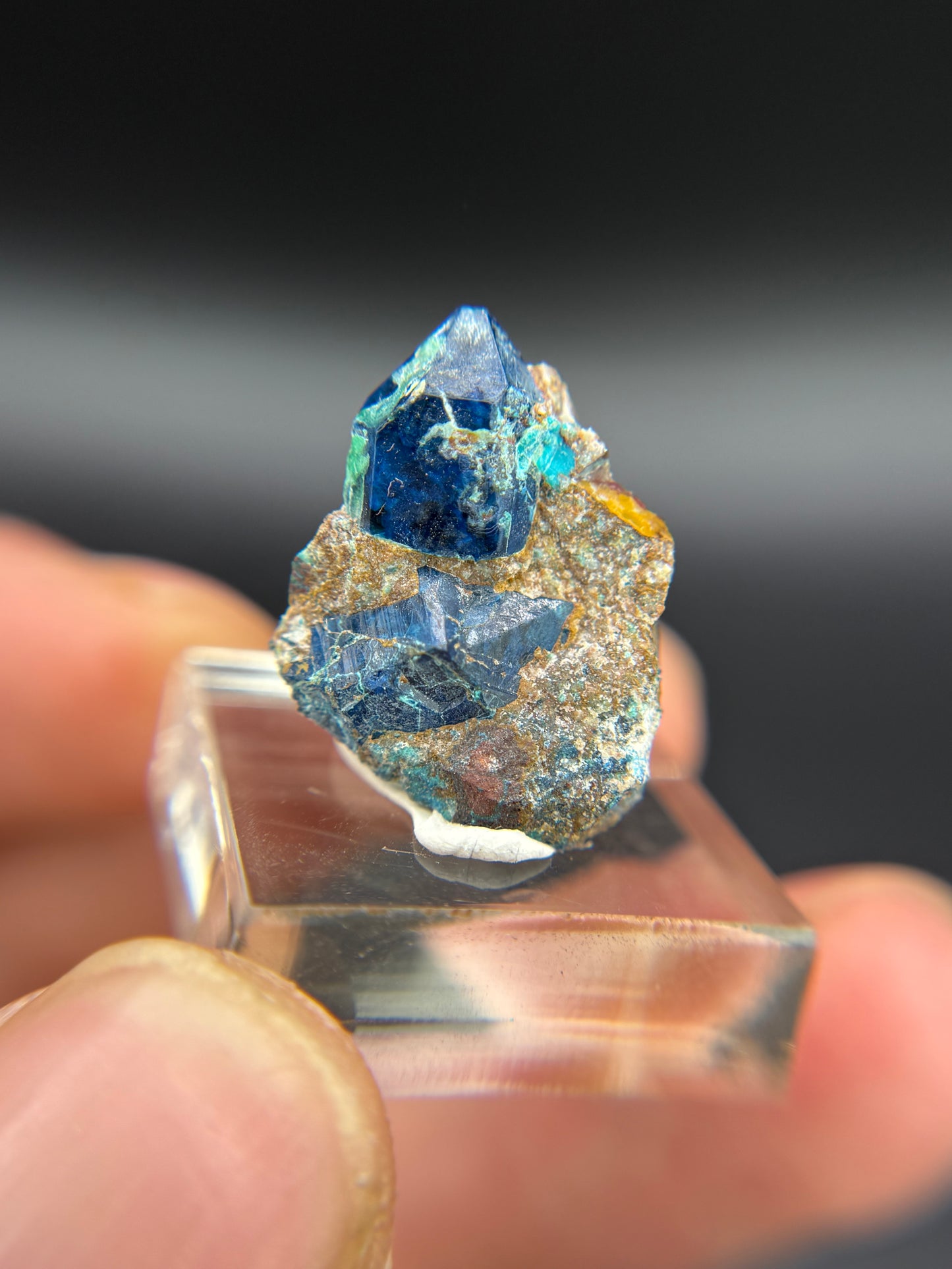 Shattuckite pseudomorph after Quartz, Kunene Region, Namibia